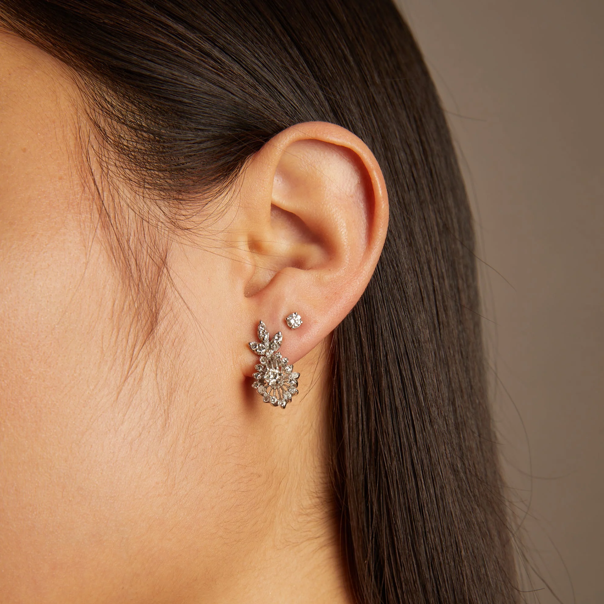 0.25ct Round Lab Grown Diamond Stud Earrings - Image 3