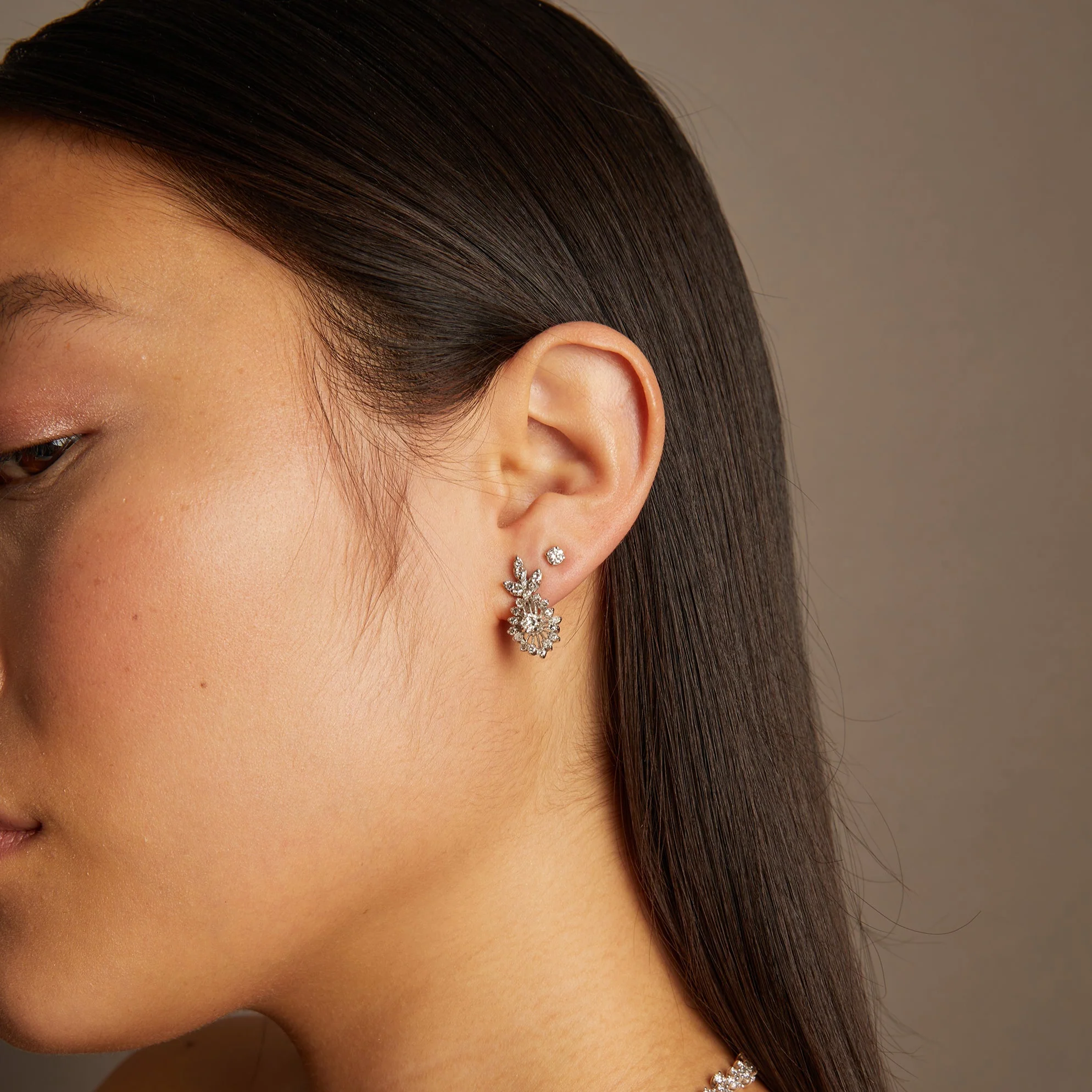 0.25ct Round Lab Grown Diamond Stud Earrings - Image 4