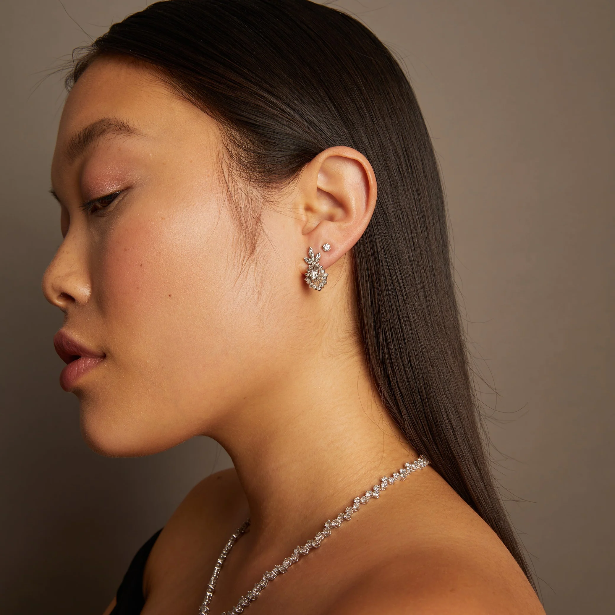 0.25ct Round Lab Grown Diamond Stud Earrings - Image 5