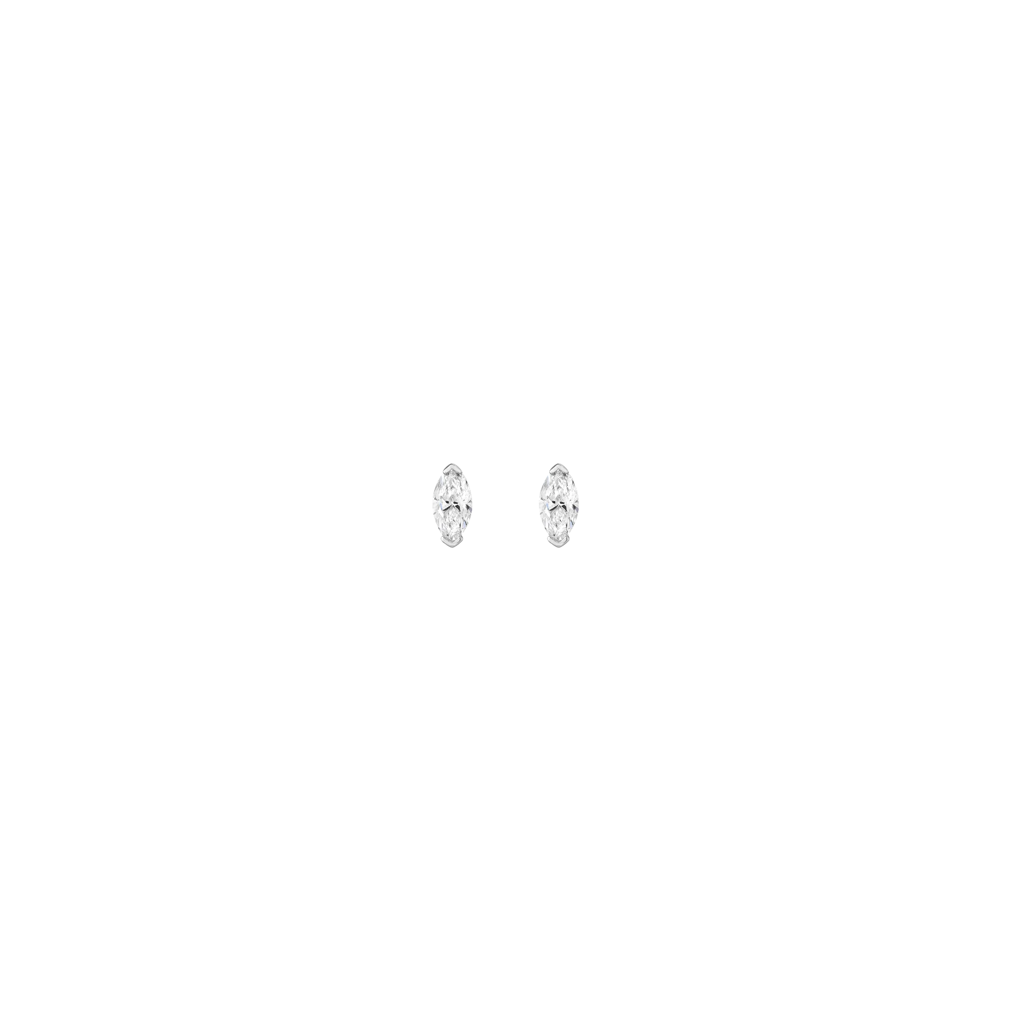 0.5ct Marquise Lab Grown Diamond Stud Earrings - Image 2