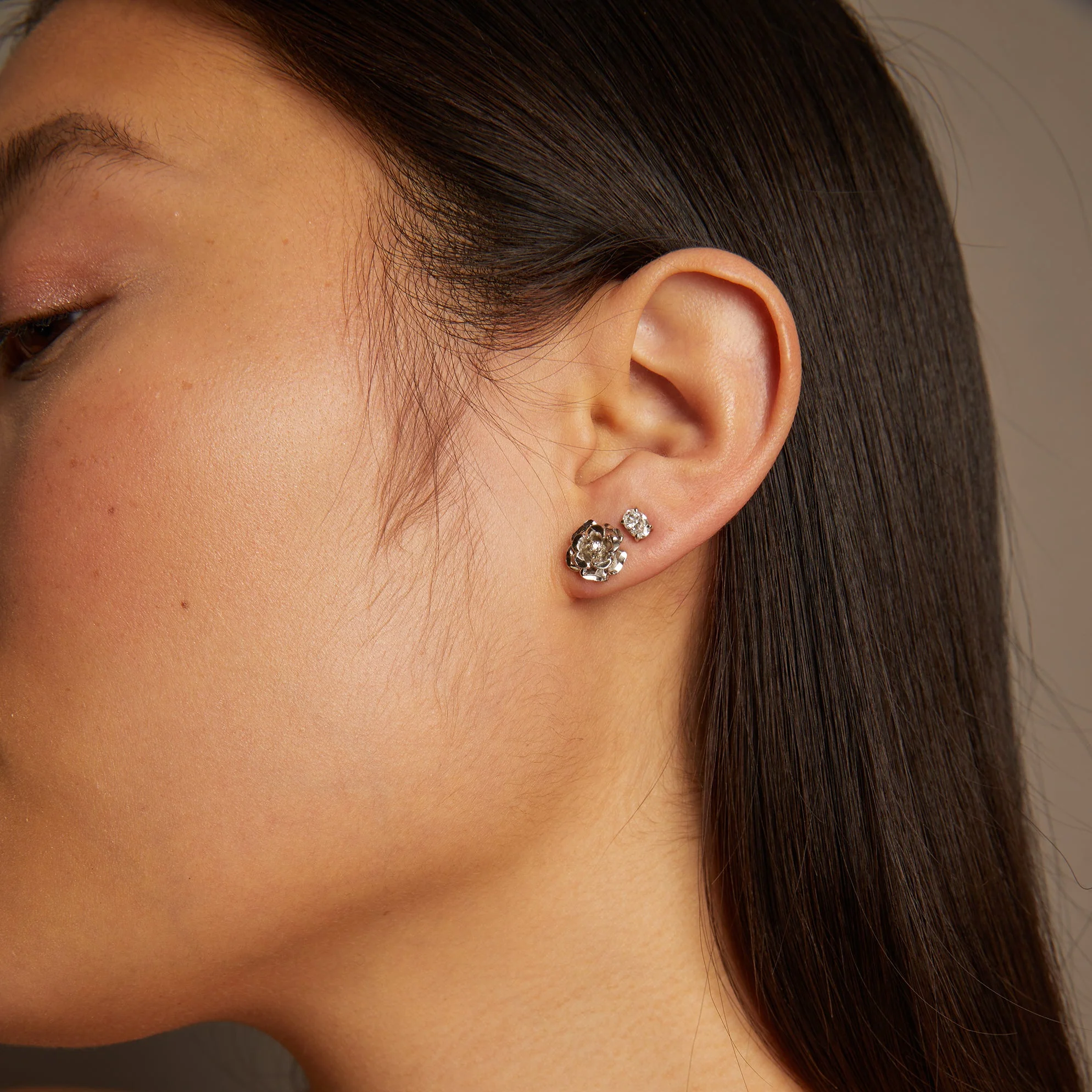 0.5ct Oval Lab Grown Diamond Stud Earrings - Image 10