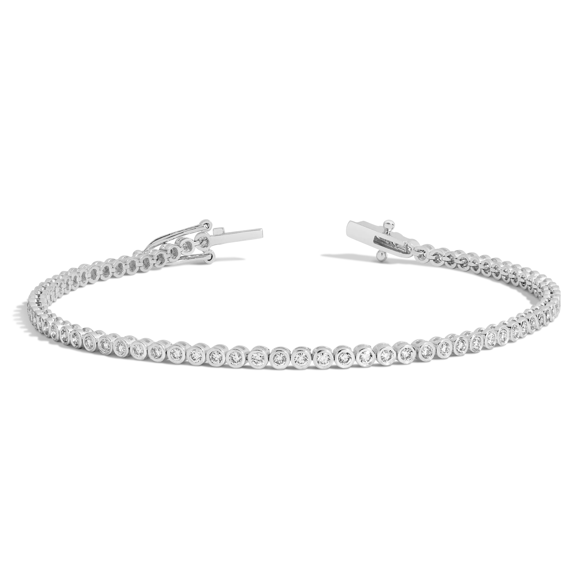 2.5ct Lab Grown Diamond Bezel Tennis Bracelet
