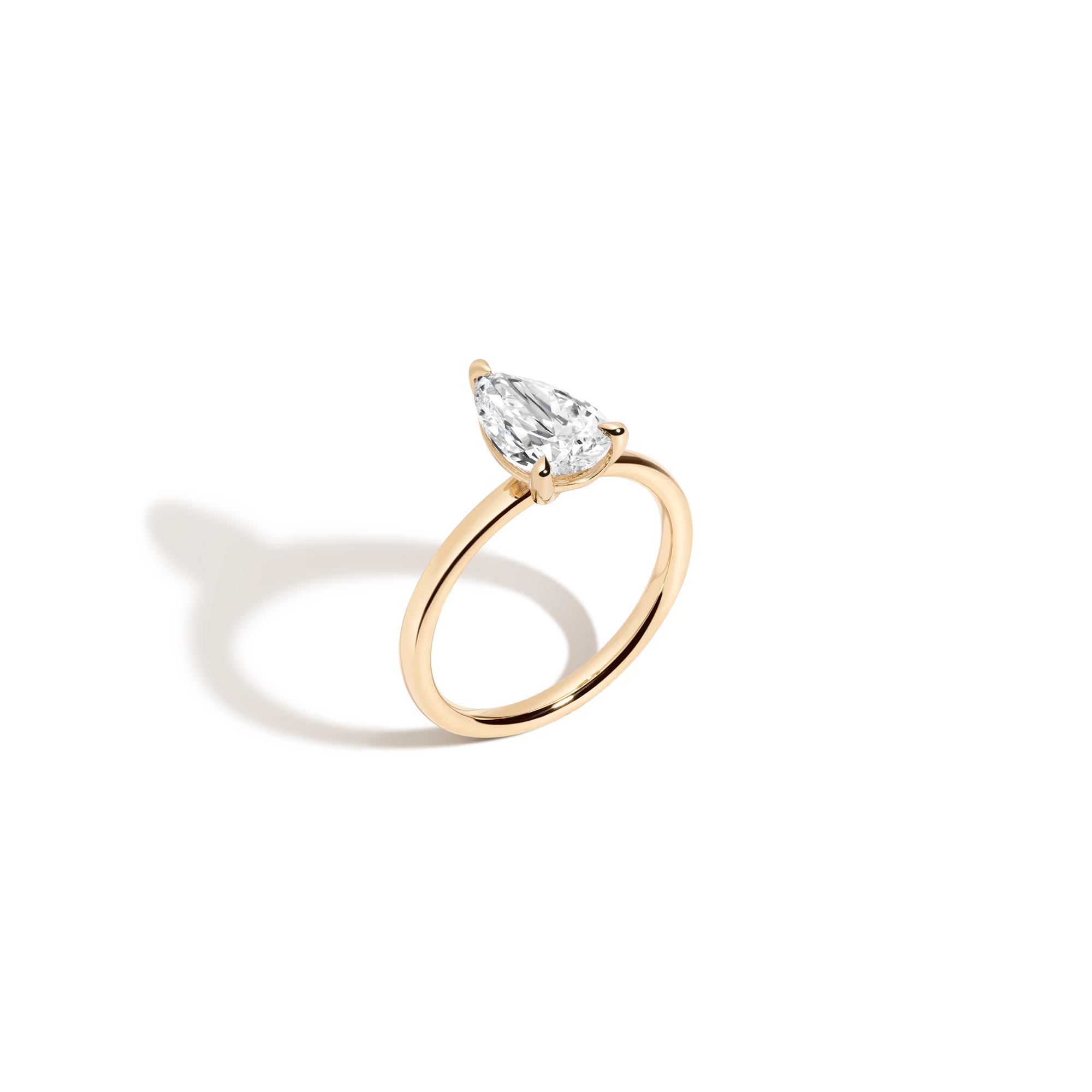 2ct Pear Lab Grown Diamond Solitaire Ring - Image 2