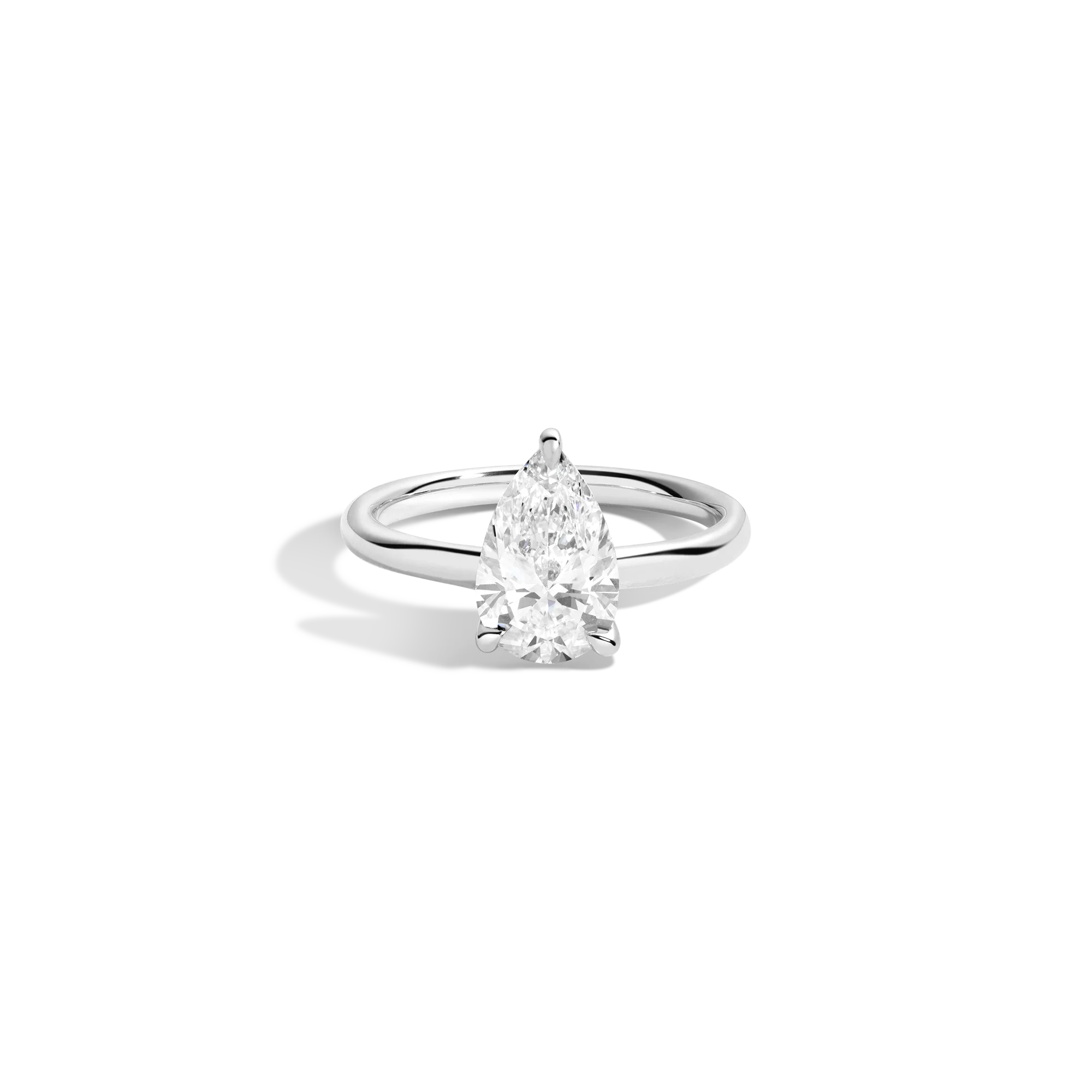 2ct Pear Lab Grown Diamond Solitaire Ring - Image 3