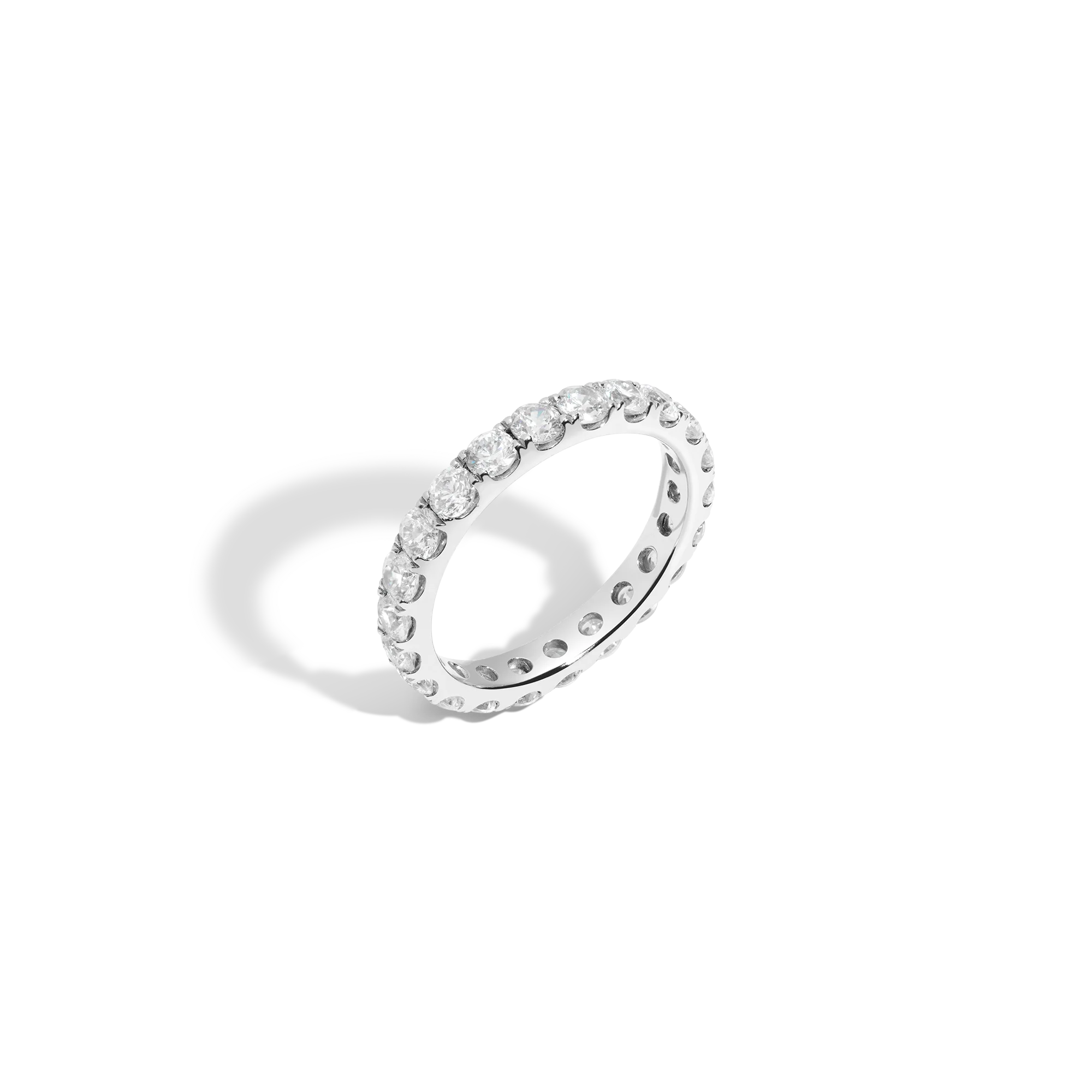 2ct Round Lab Grown Diamond Eternity Ring - Image 3