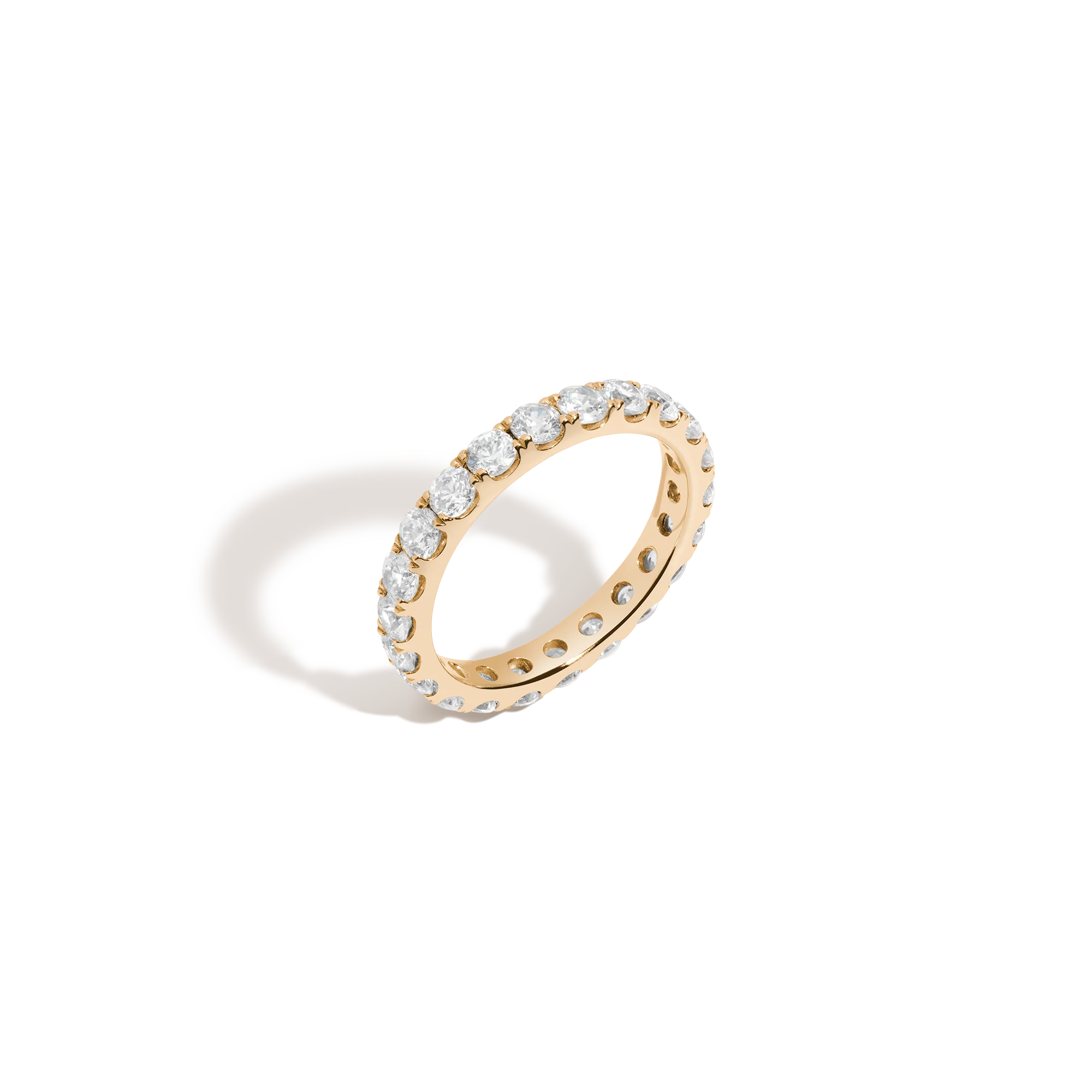 2ct Round Lab Grown Diamond Eternity Ring - Image 4