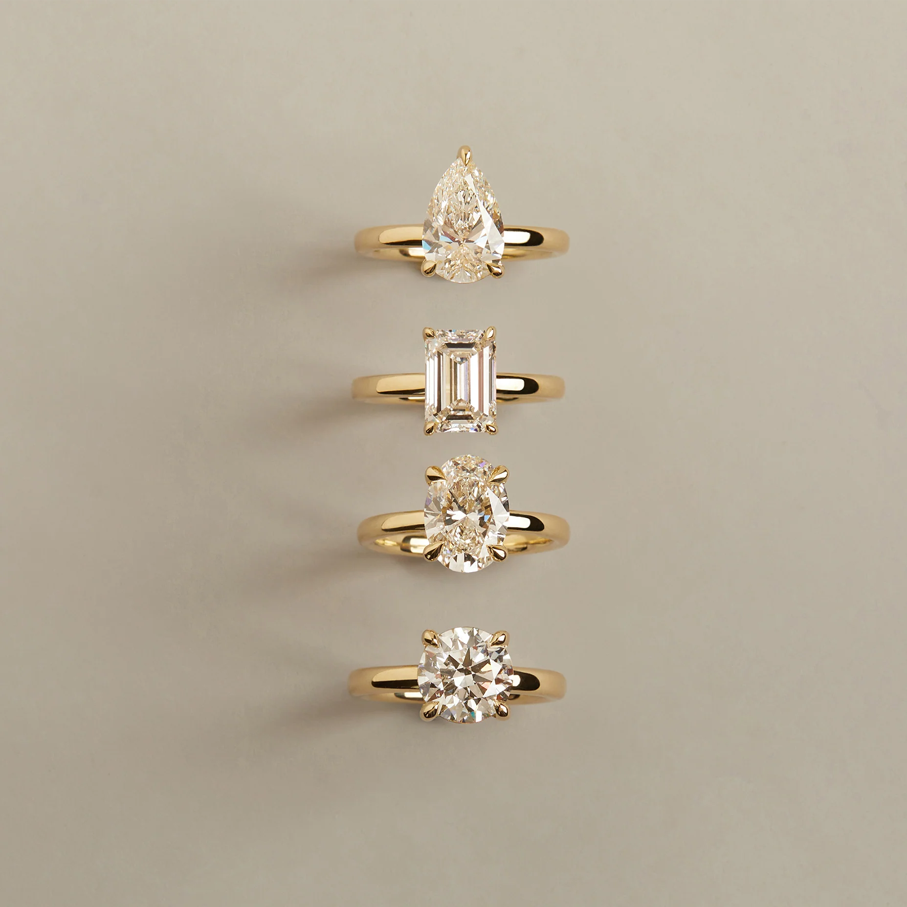 3ct Emerald Lab Grown Diamond Solitaire Ring - Image 5