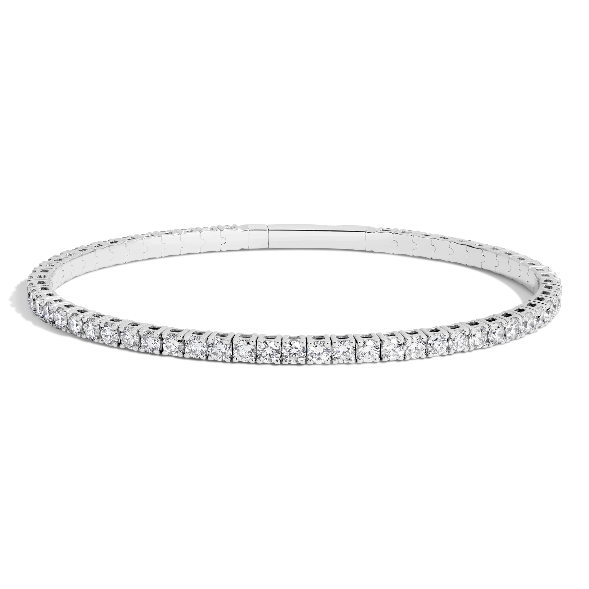 4ct Lab Grown Diamond Flex Tennis Bracelet