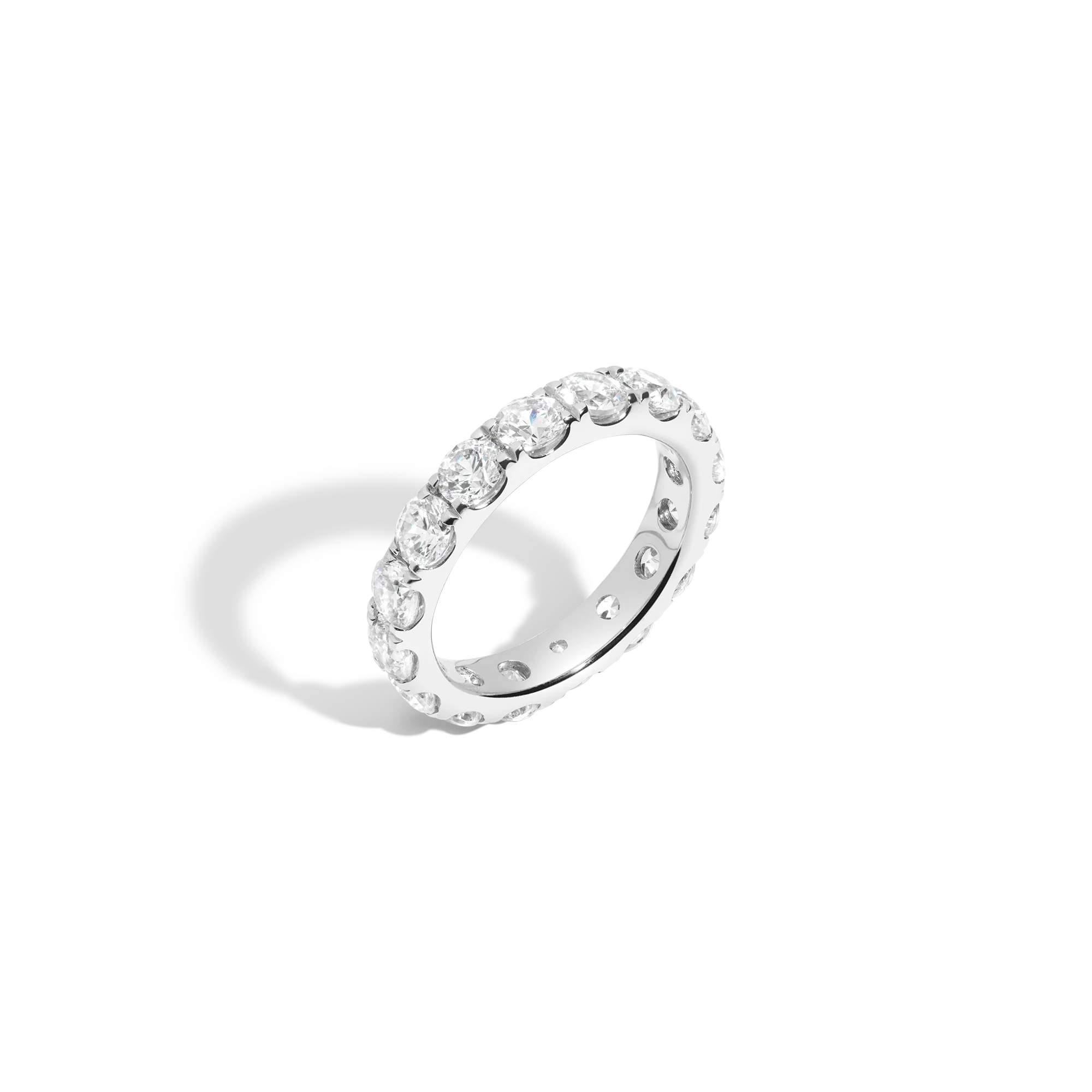 4ct Round Lab Grown Diamond Eternity Ring - Image 3