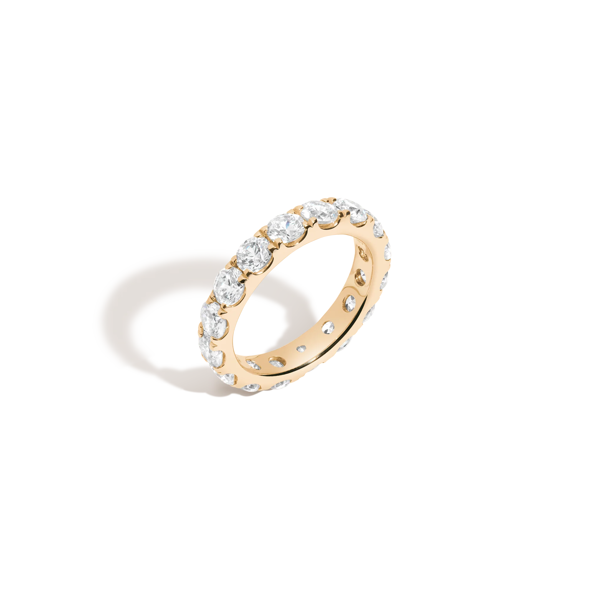 4ct Round Lab Grown Diamond Eternity Ring - Image 4