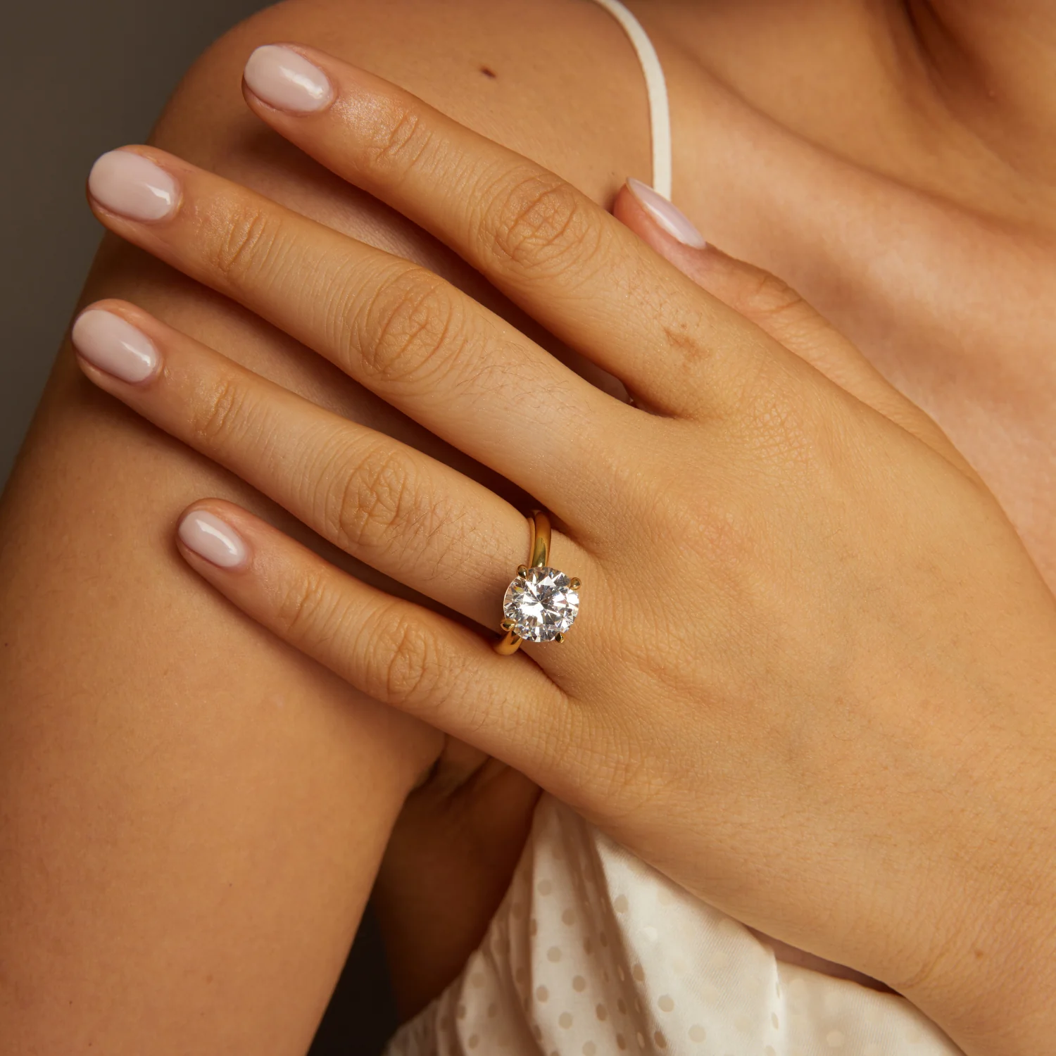 4ct Round Lab Grown Diamond Solitaire Ring - Image 5