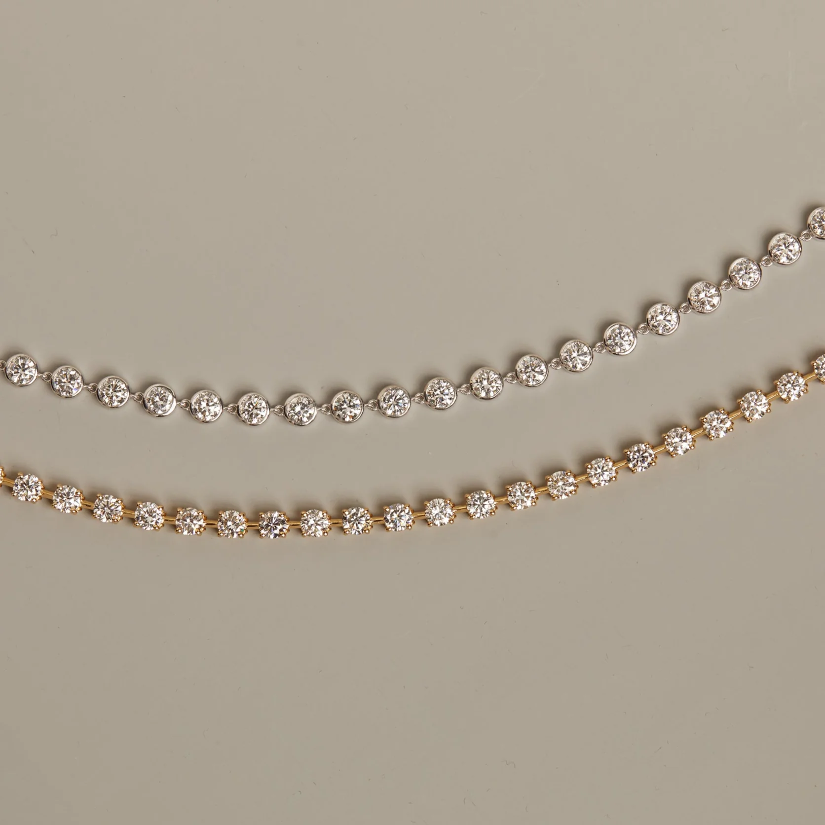 8ct Lab Grown Diamond Tennis Link Bracelet - Image 3