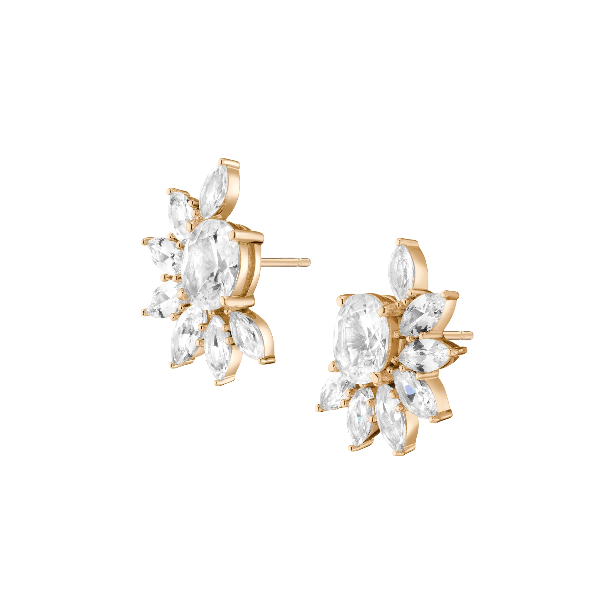 Aurate x Frye: Marquise Fringe Earrings - Image 2