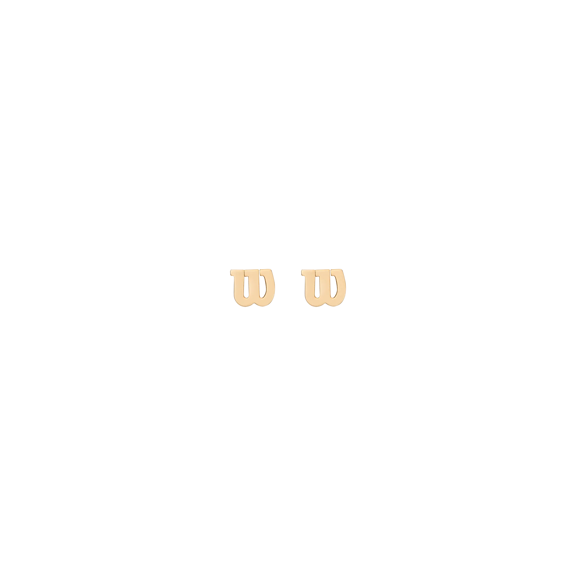 Aurate x Wilson: W Stud Earrings