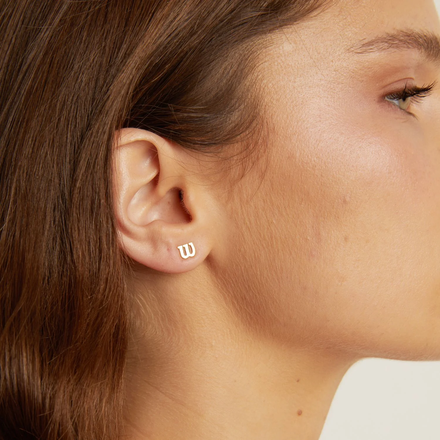 Aurate x Wilson: W Stud Earrings - Image 5