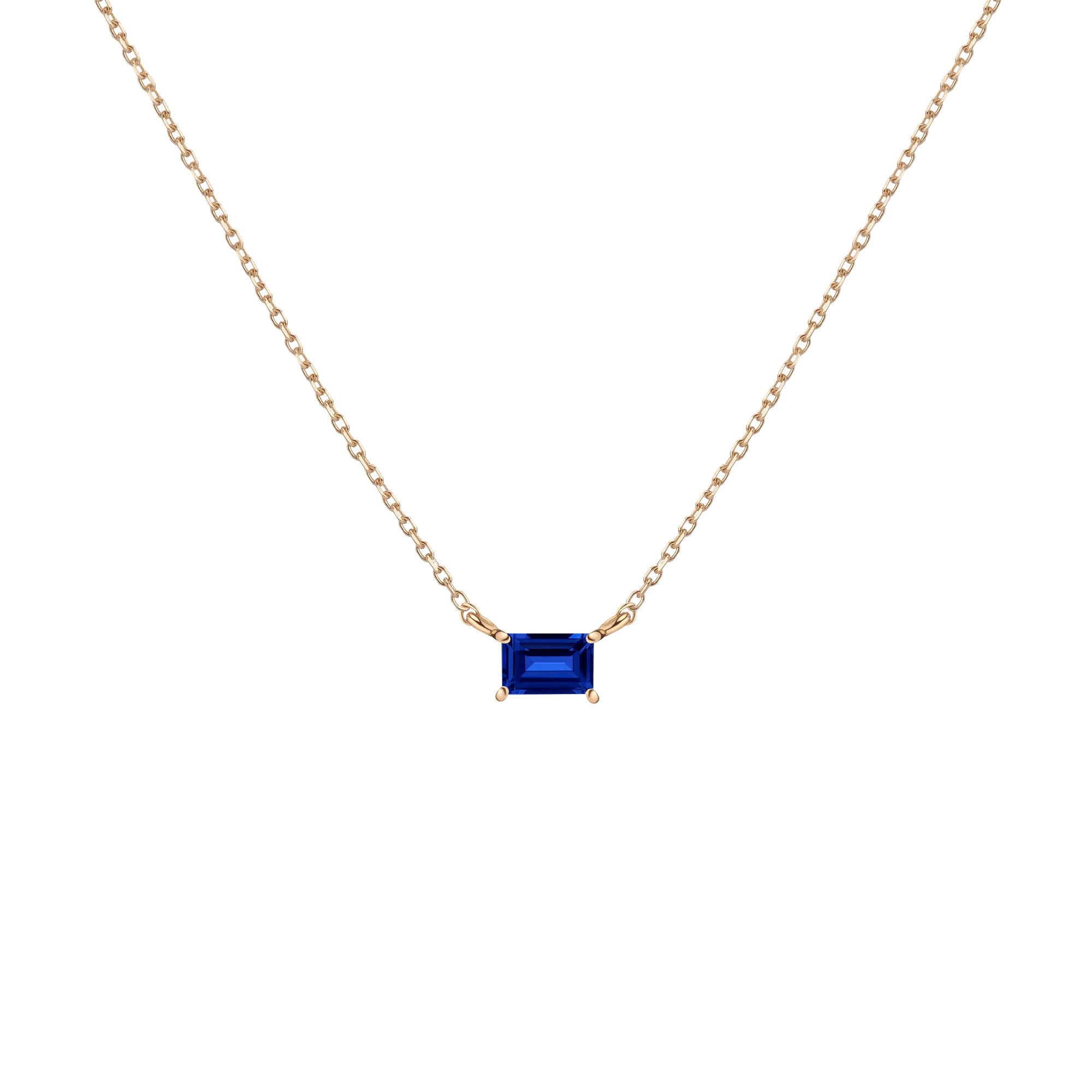 Birthstone Baguette Necklace