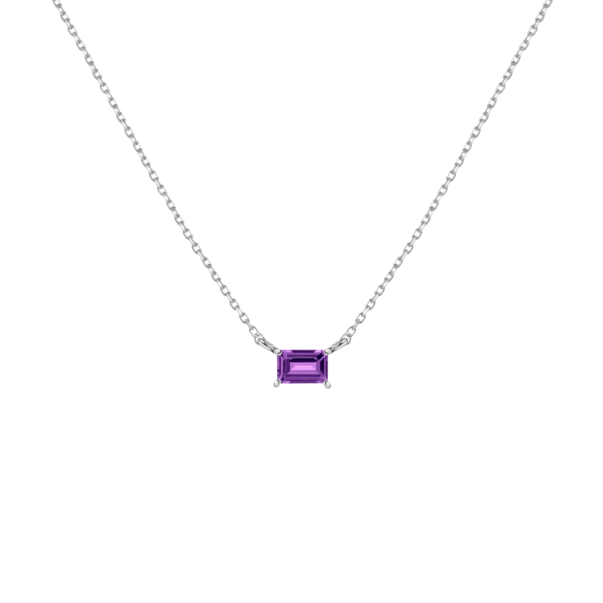 Birthstone Baguette Necklace - Image 12