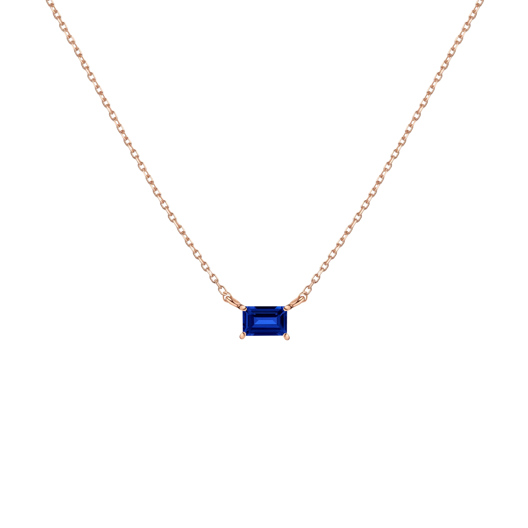 Birthstone Baguette Necklace - Image 2