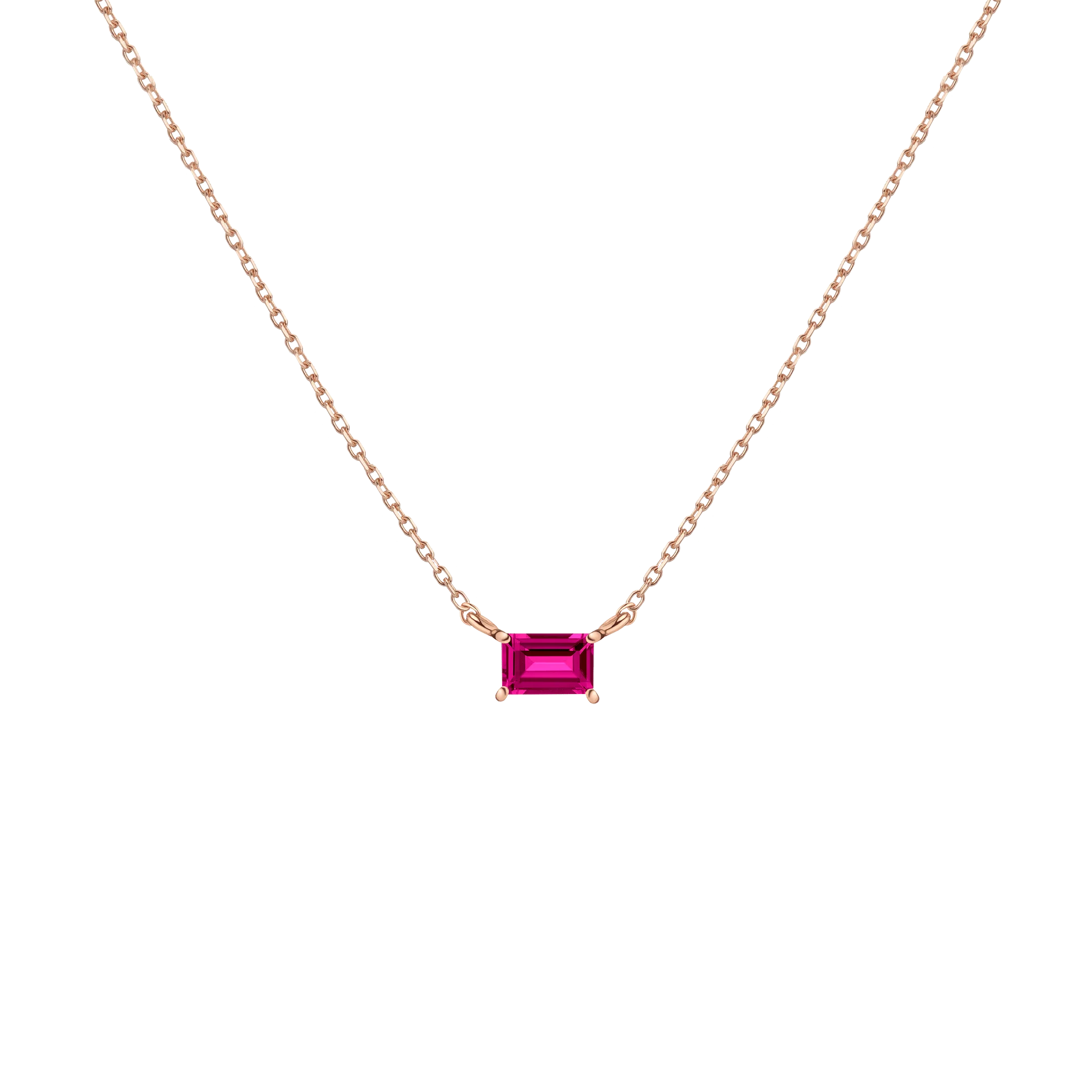 Birthstone Baguette Necklace - Image 26