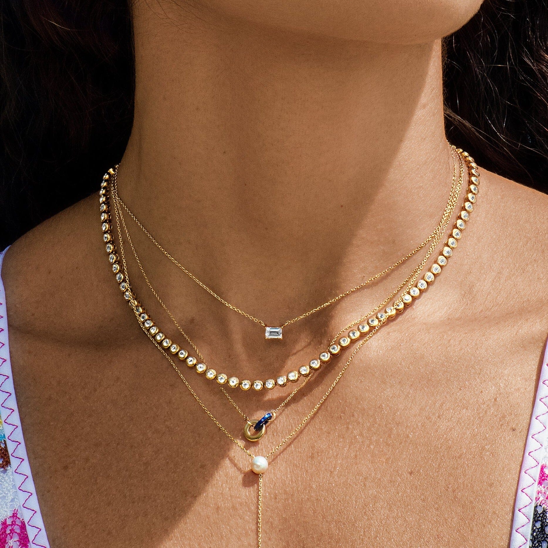 Birthstone Baguette Necklace - Image 40