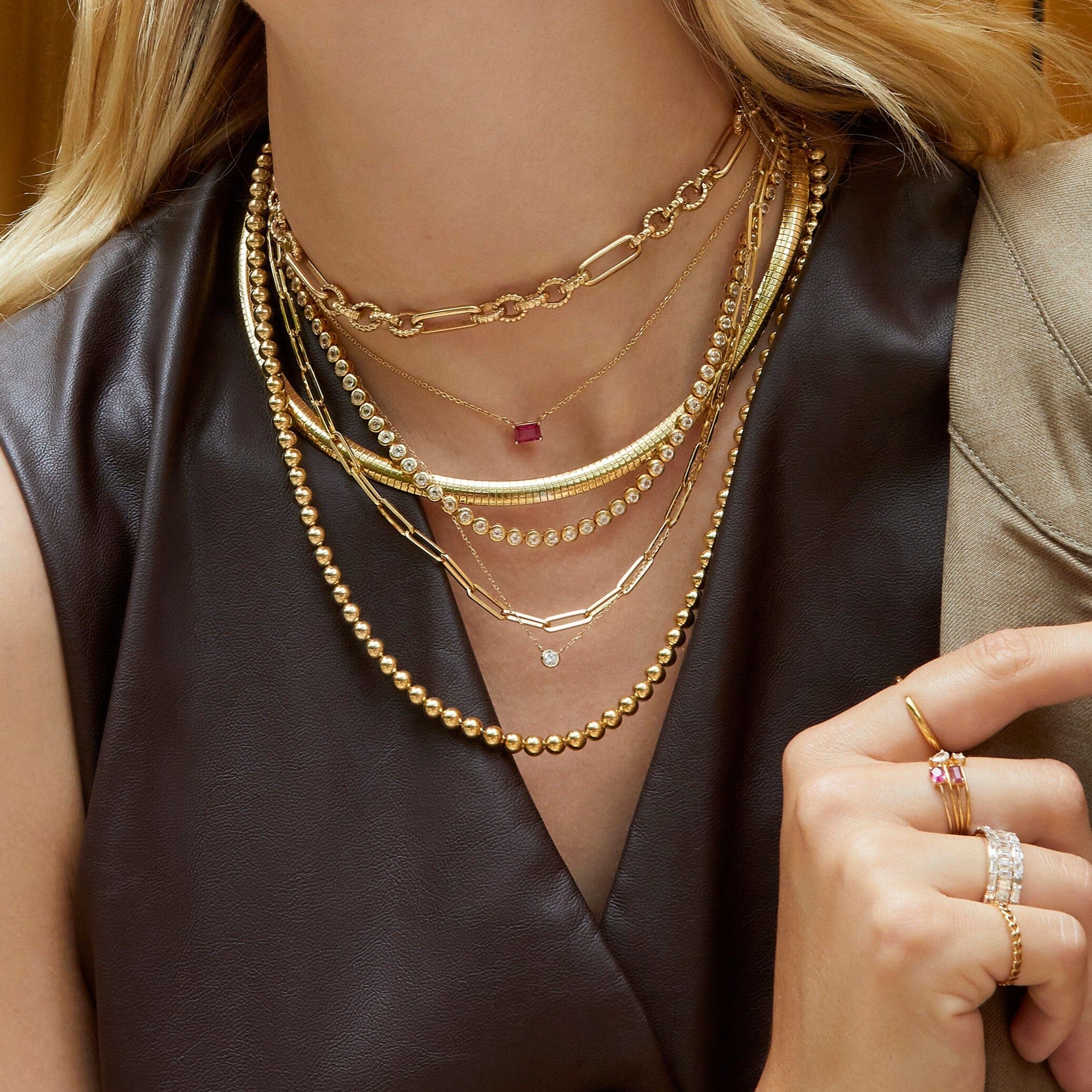 Birthstone Baguette Necklace - Image 42
