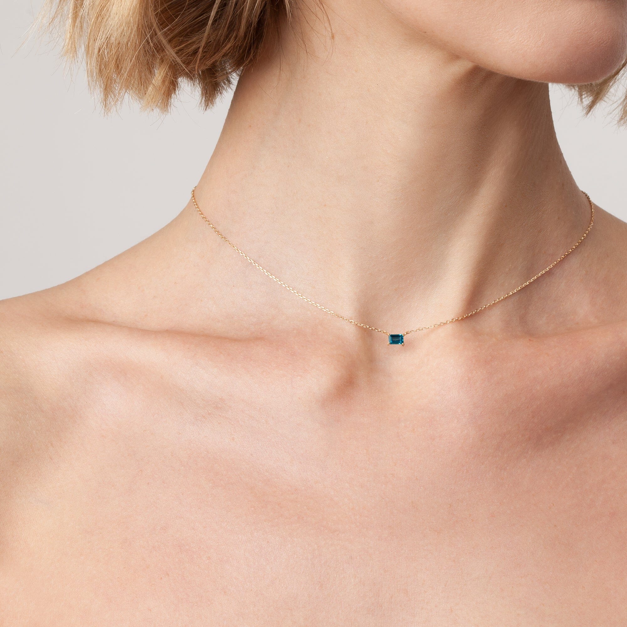 Birthstone Baguette Necklace - Image 43