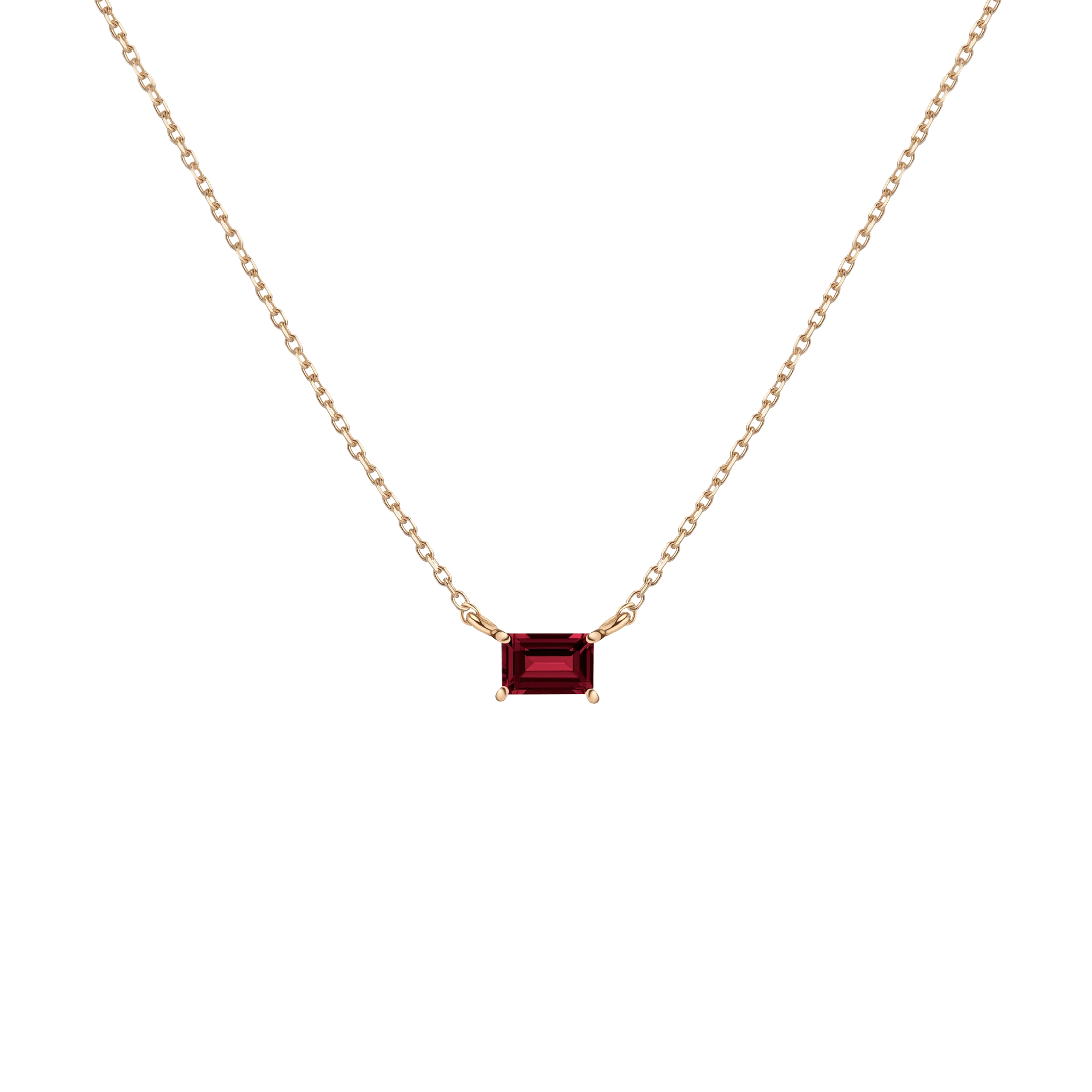Birthstone Baguette Necklace - Image 7