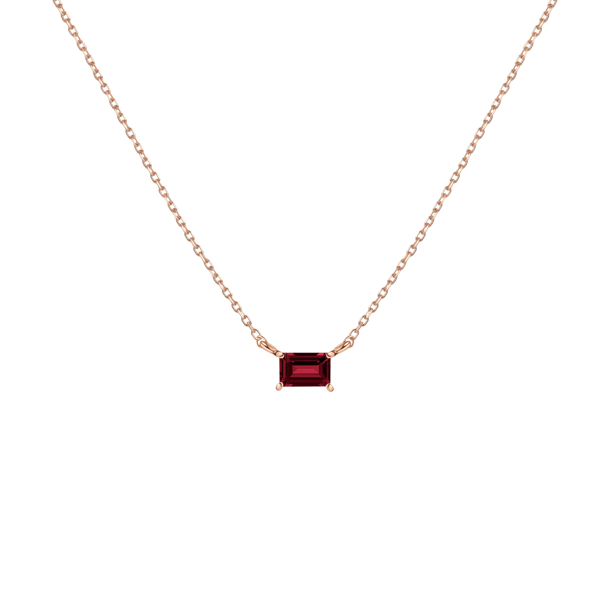 Birthstone Baguette Necklace - Image 8