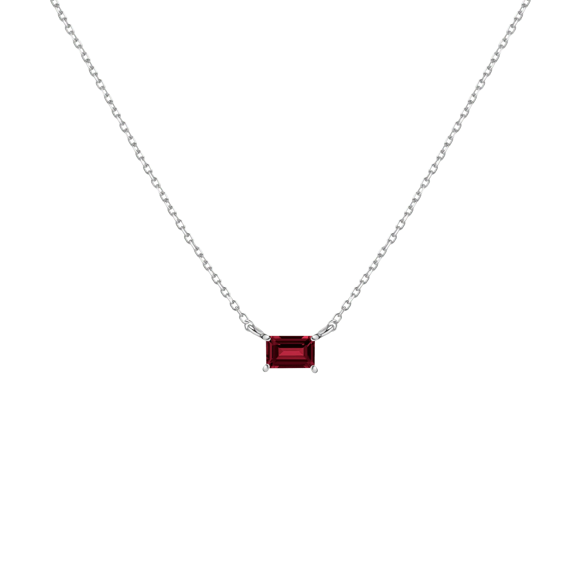 Birthstone Baguette Necklace - Image 9