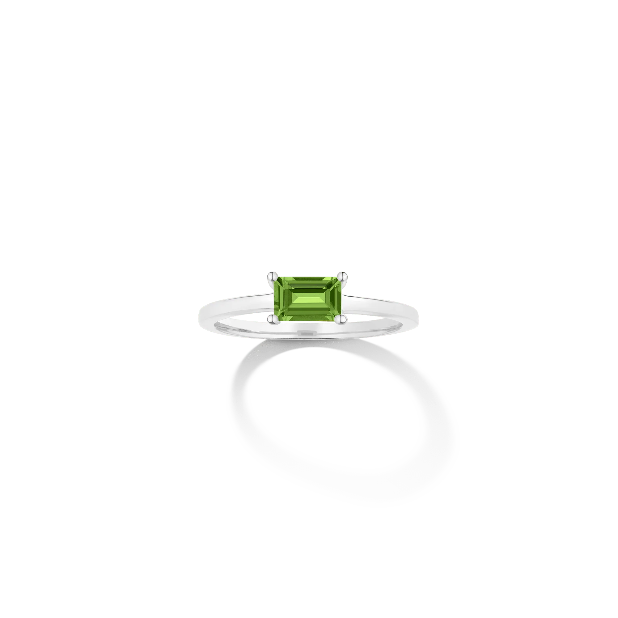 Birthstone Baguette Ring - Peridot - Image 3