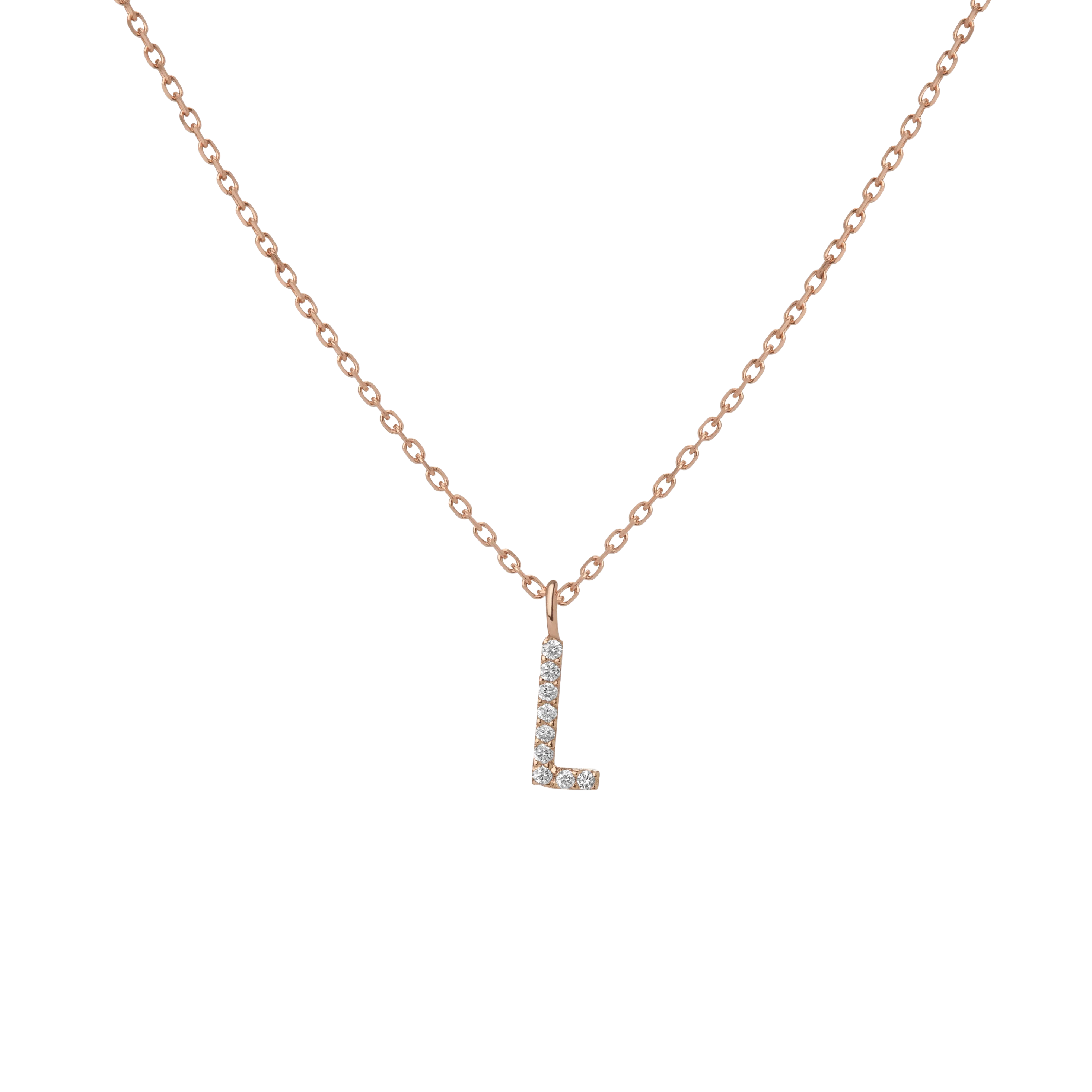 Classic Diamond Letter Necklace - Image 36