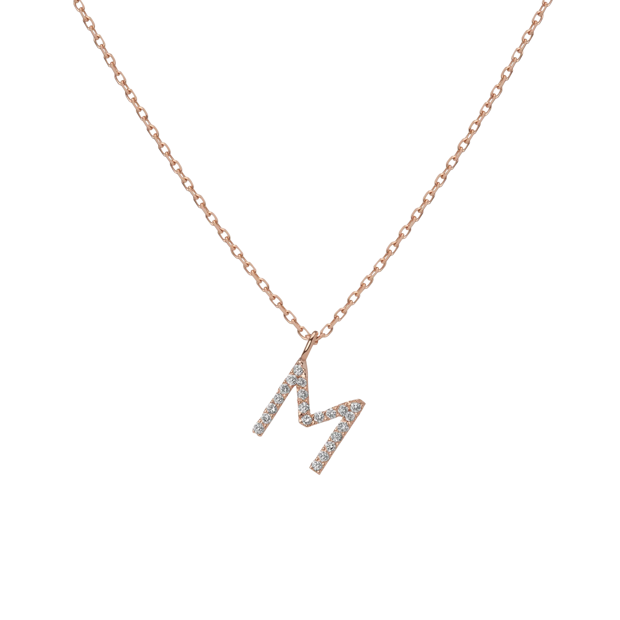 Classic Diamond Letter Necklace - Image 39