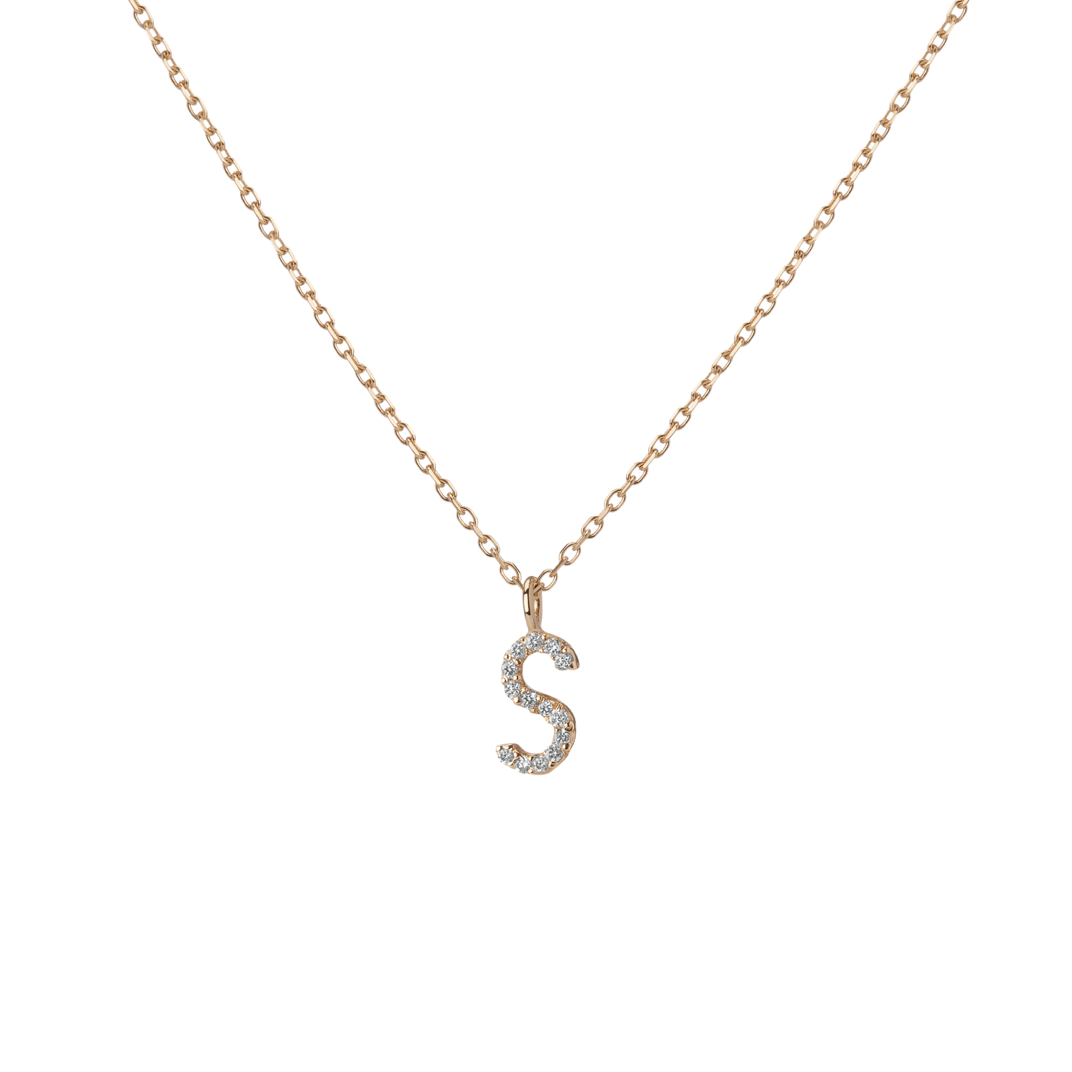 Classic Diamond Letter Necklace - Image 56