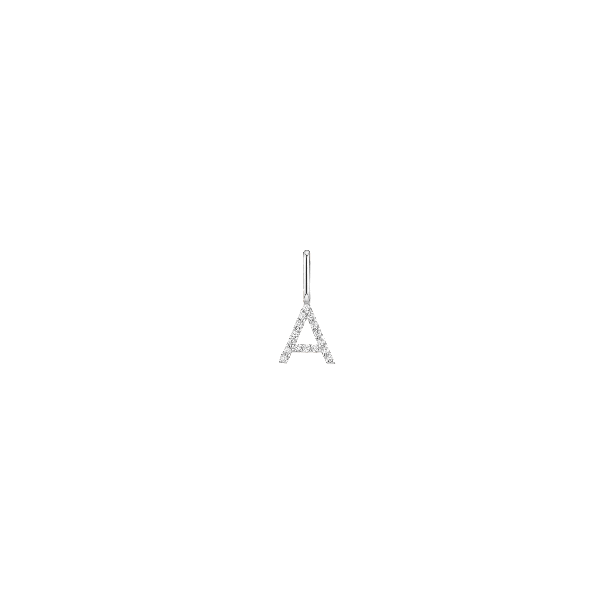 Classic Diamond Letter Pendant - Image 3