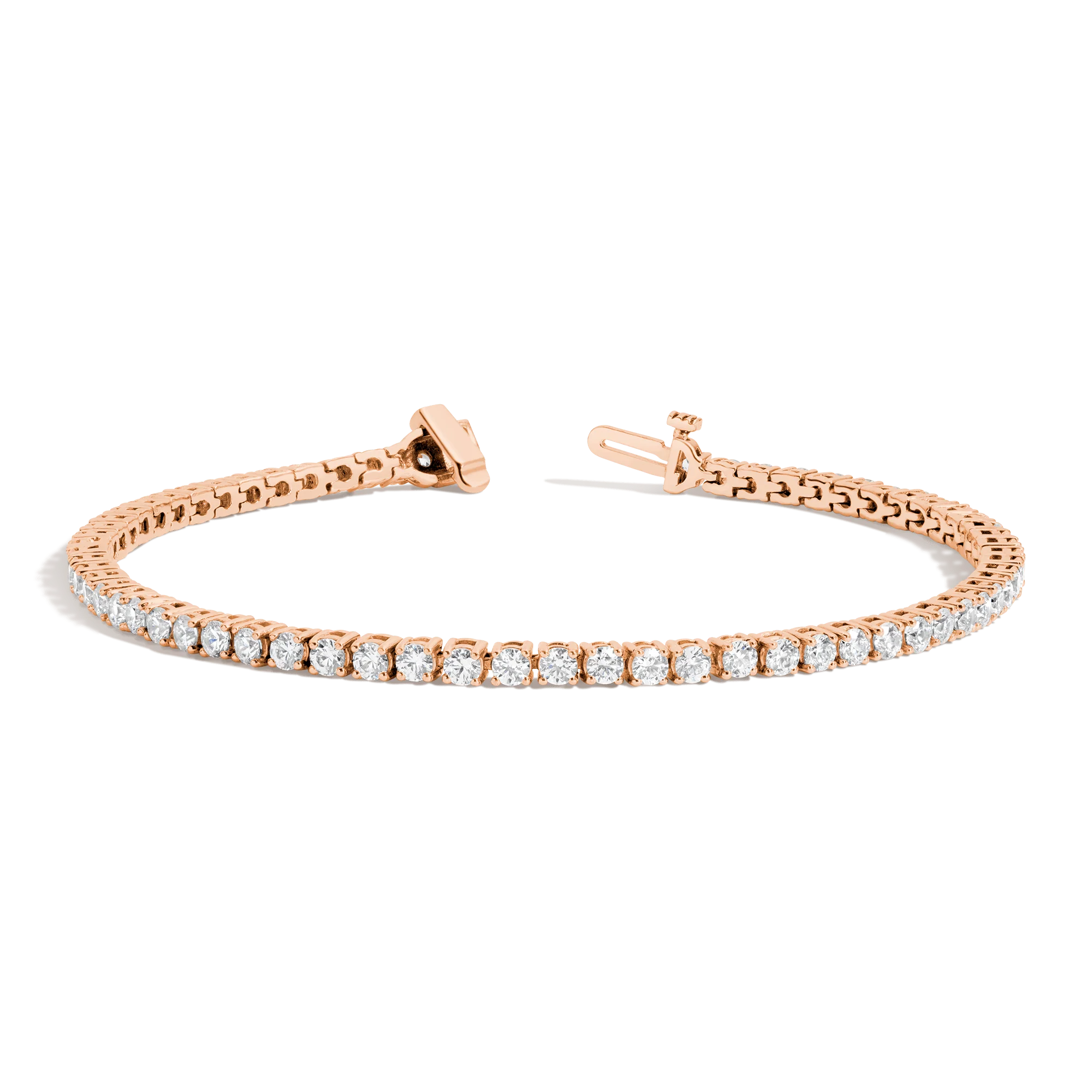 Classic Lab Grown Diamond Tennis Bracelet - 4ct - Image 3