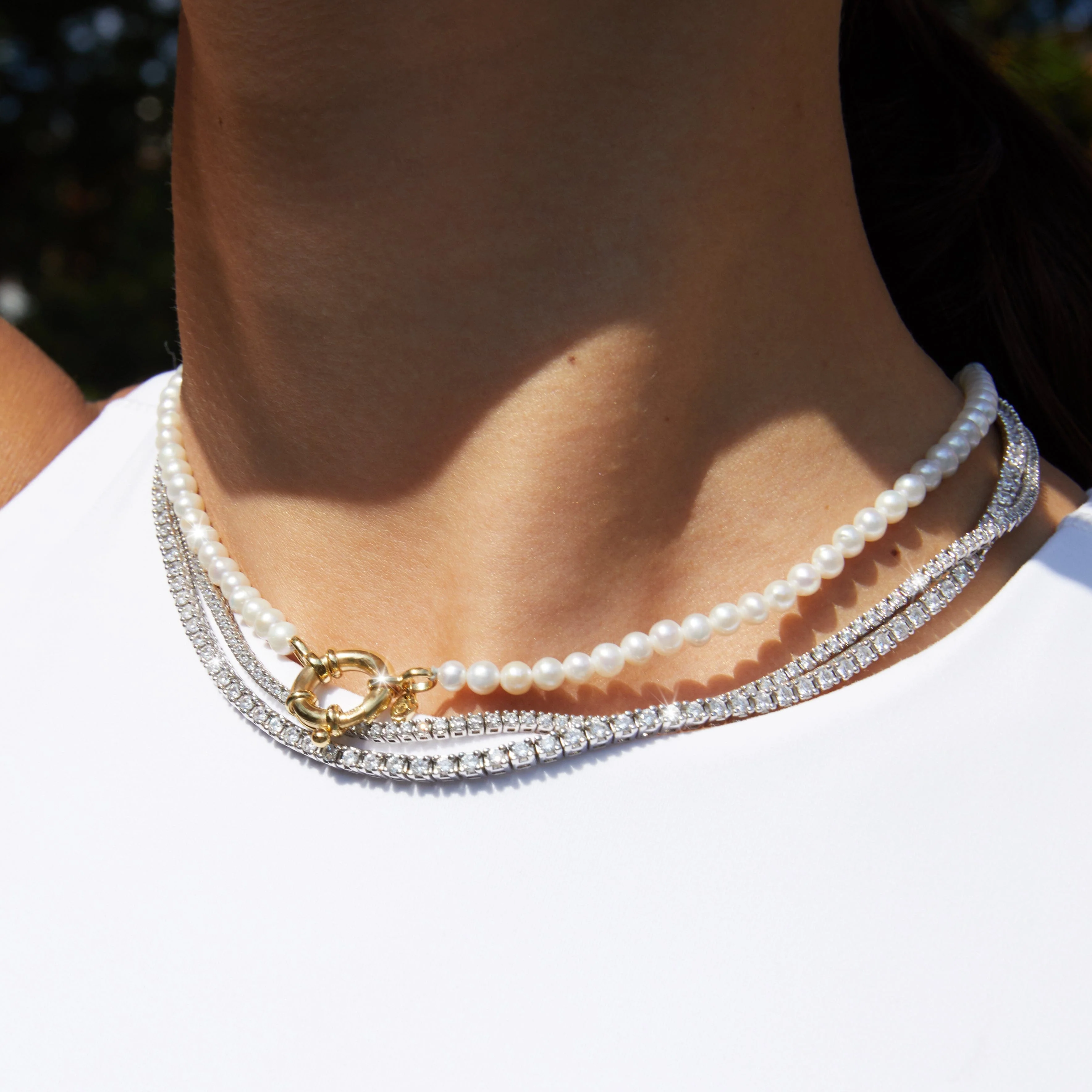 Classic Lab Grown Diamond Tennis Necklace - Image 27