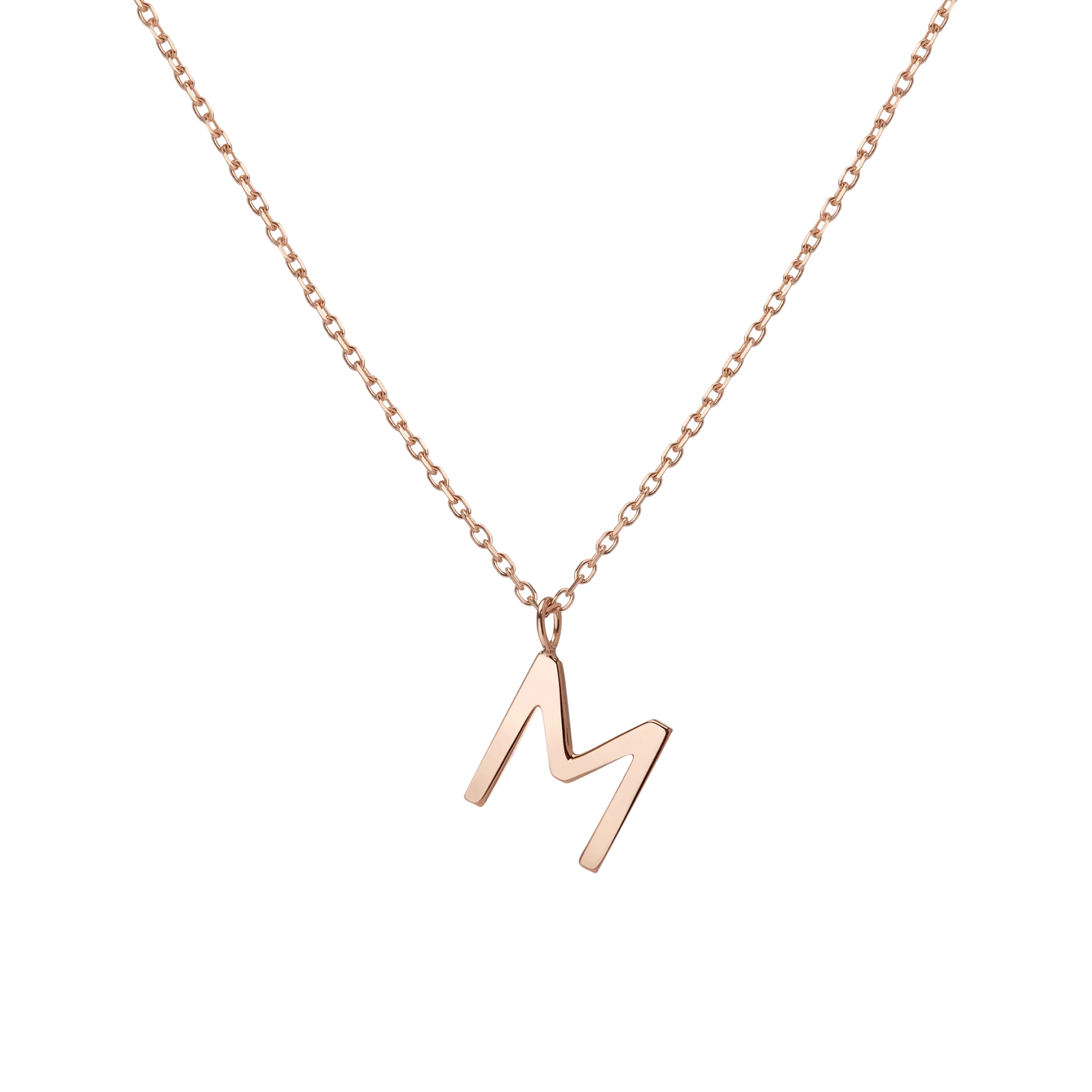 Classic Gold Letter Necklace - Image 29