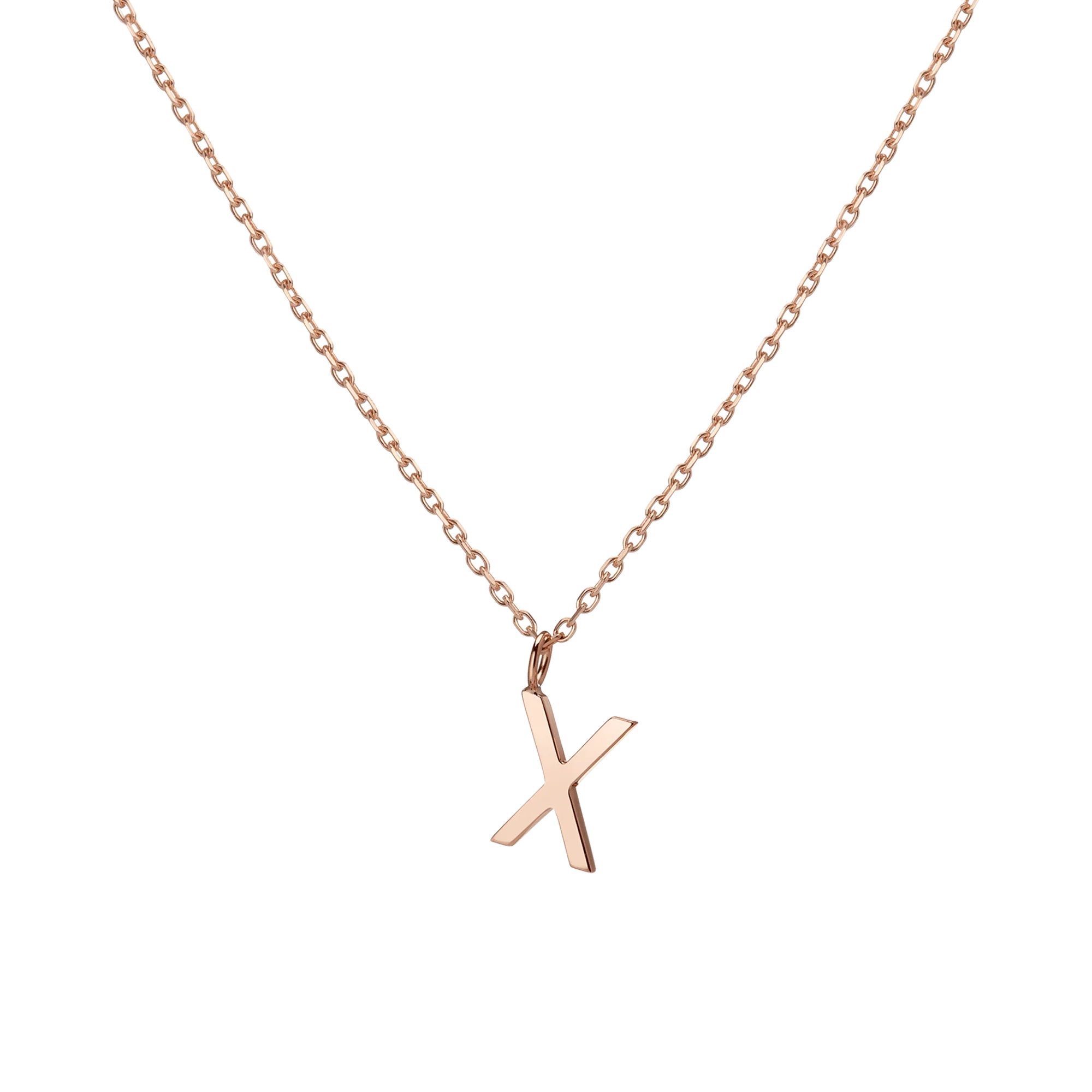 Classic Gold Letter Necklace - Image 8