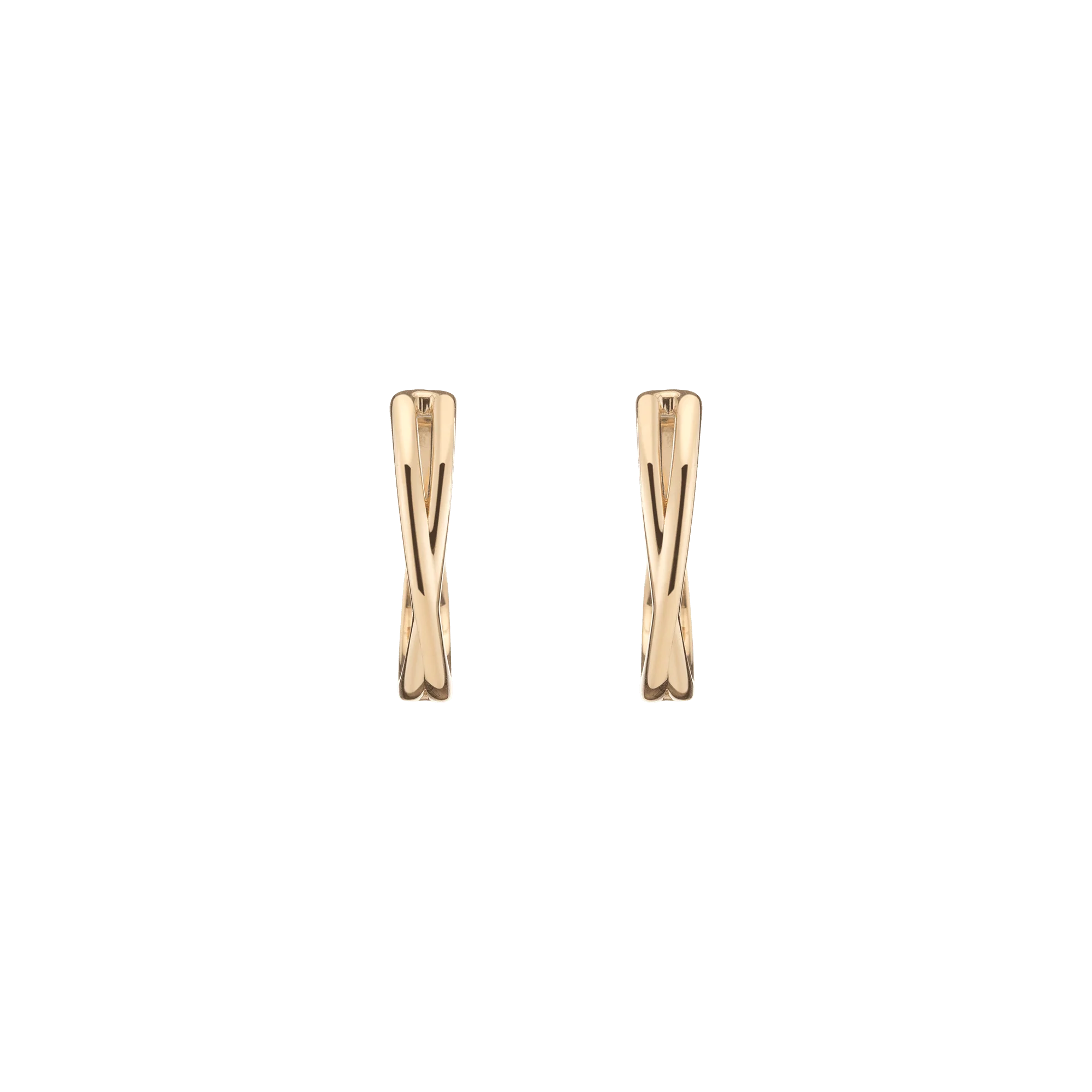 Crossover Hoop Earrings - Image 4