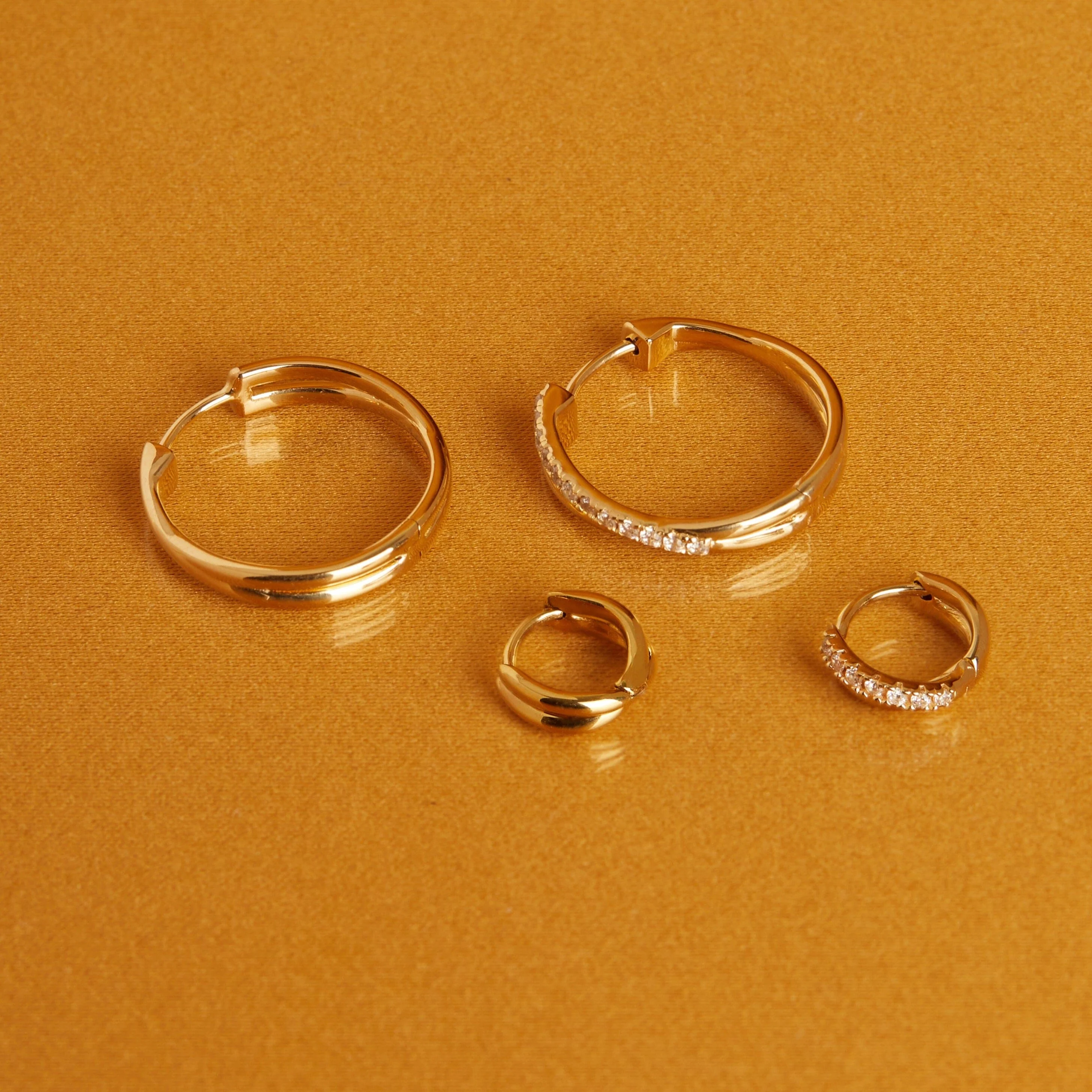 Crossover Huggie Earrings - Image 13