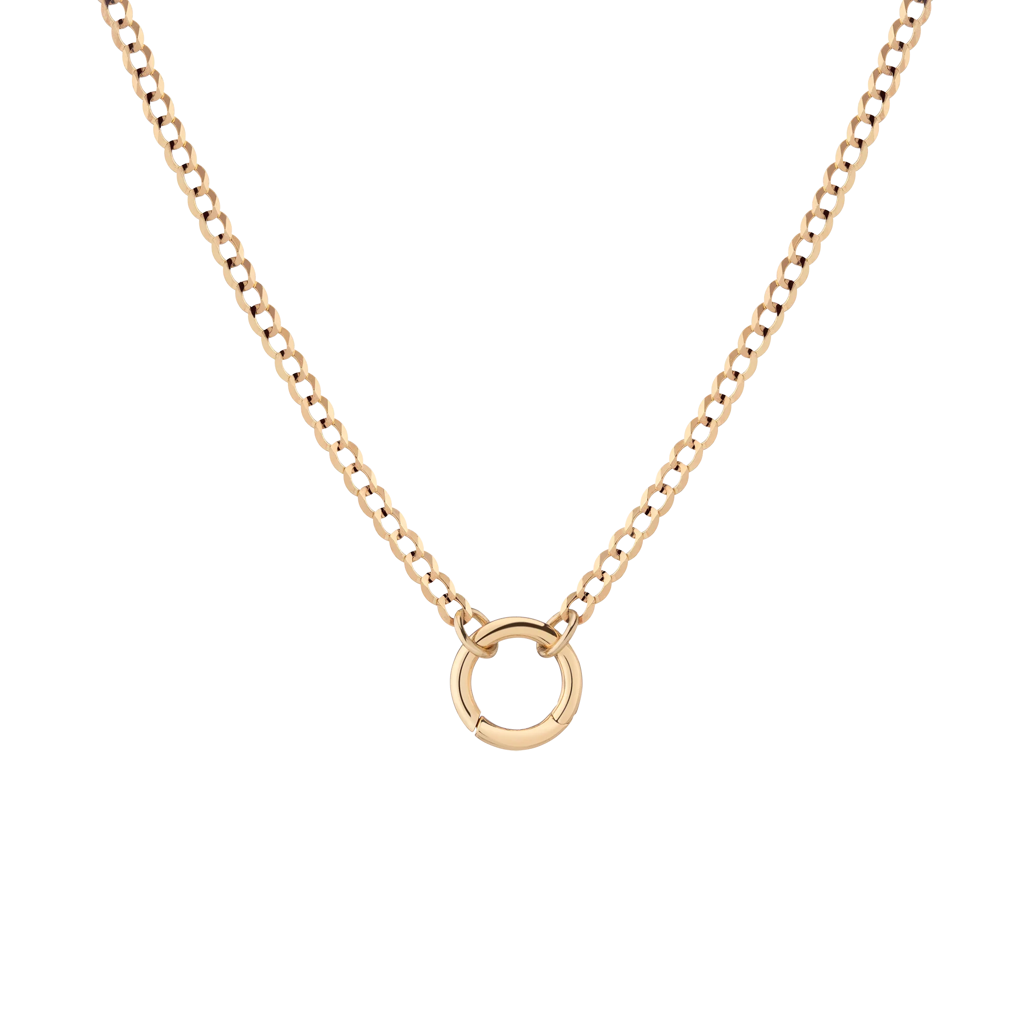 Curb Chain Charm Necklace - Image 2