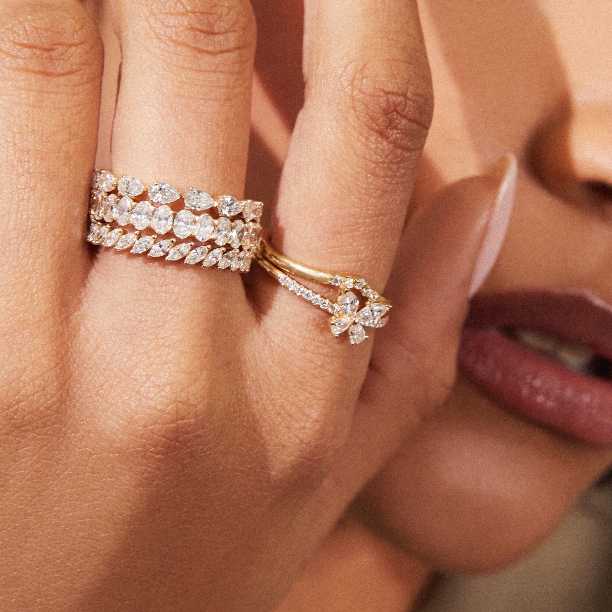 Lab Grown Diamond Butterfly Ring - Image 12
