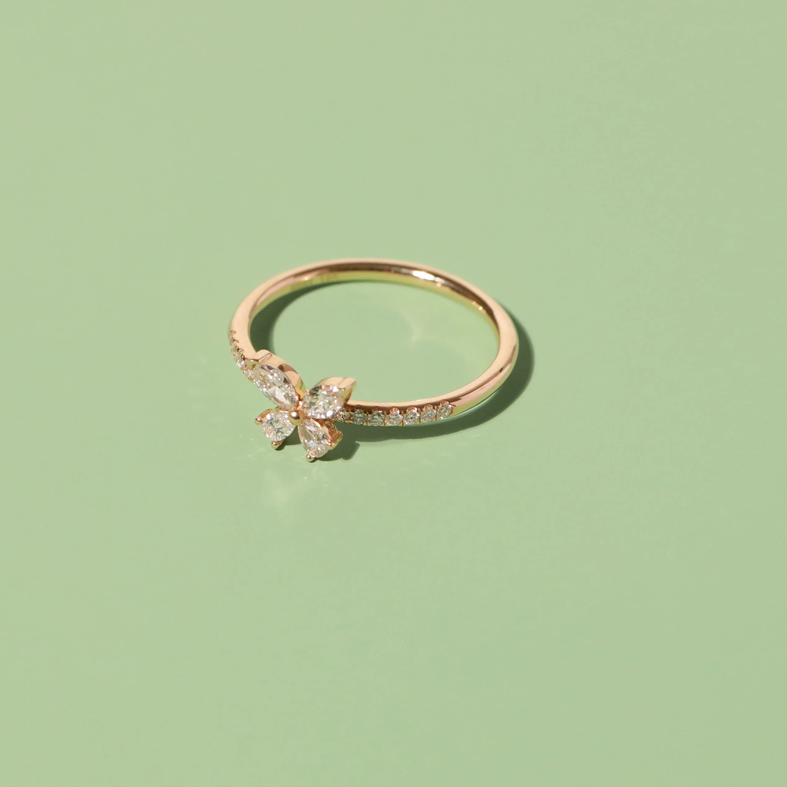 Lab Grown Diamond Butterfly Ring - Image 7