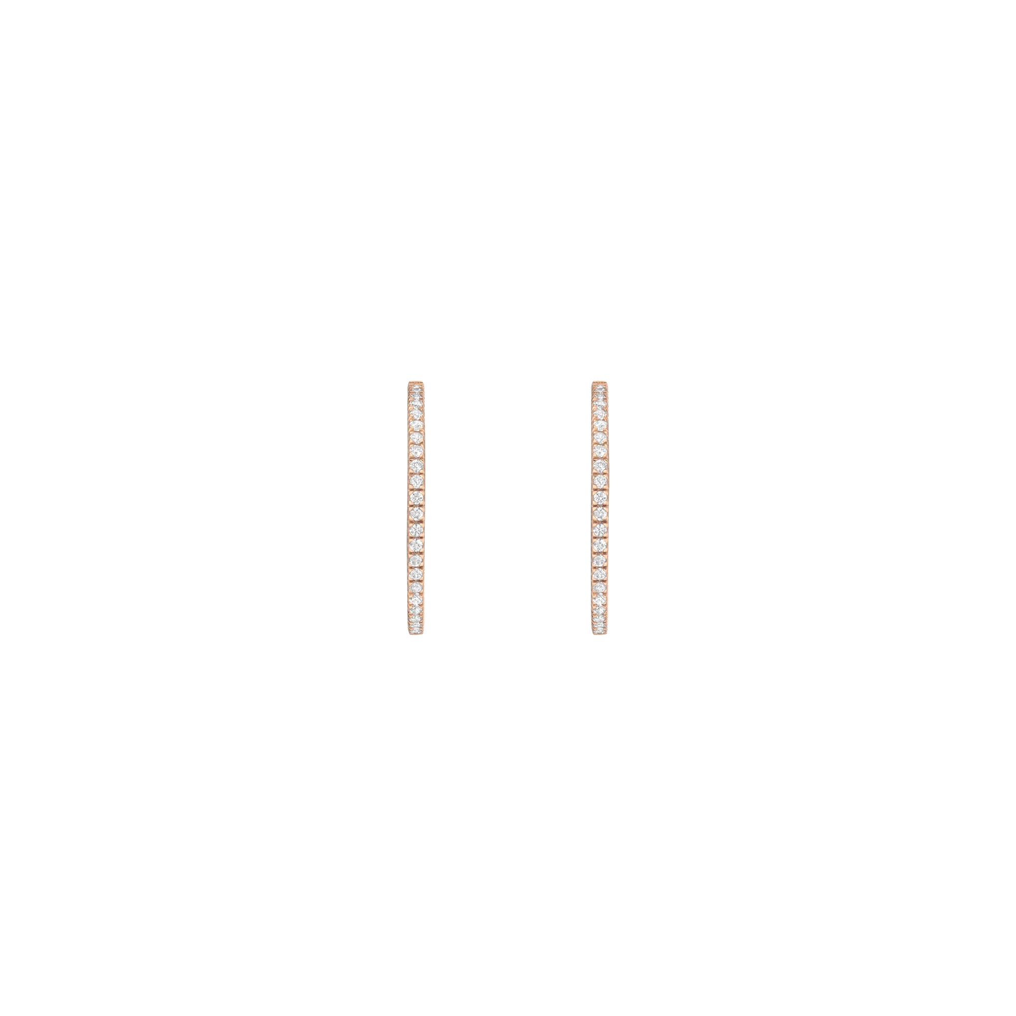 Lab Grown Diamond Hoop Earrings - Image 11