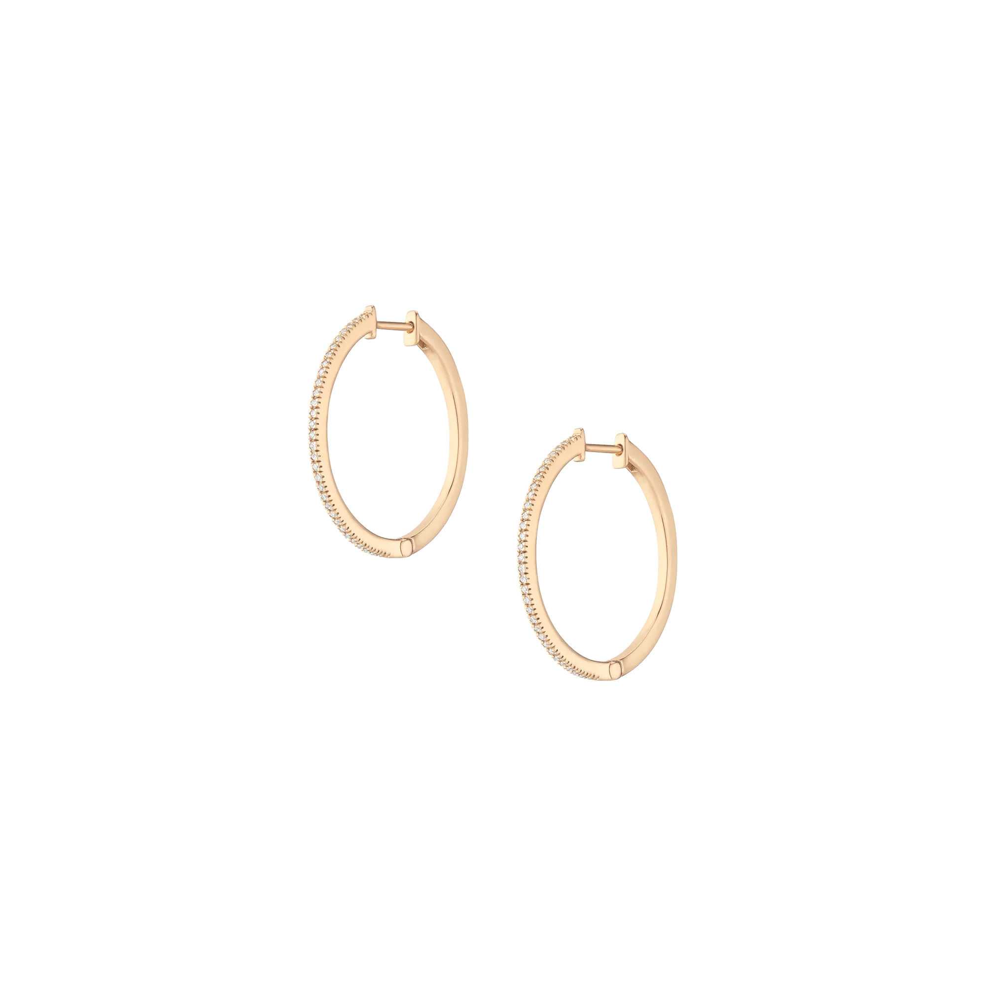 Lab Grown Diamond Hoop Earrings - Image 19