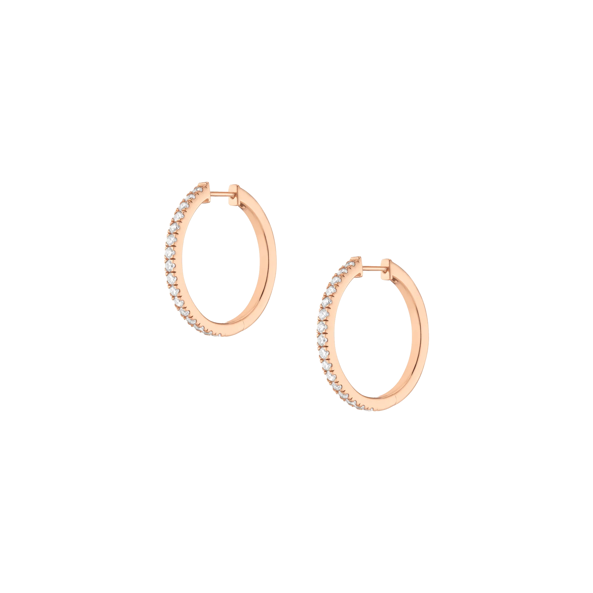 Lab Grown Diamond Hoop Earrings - Image 2