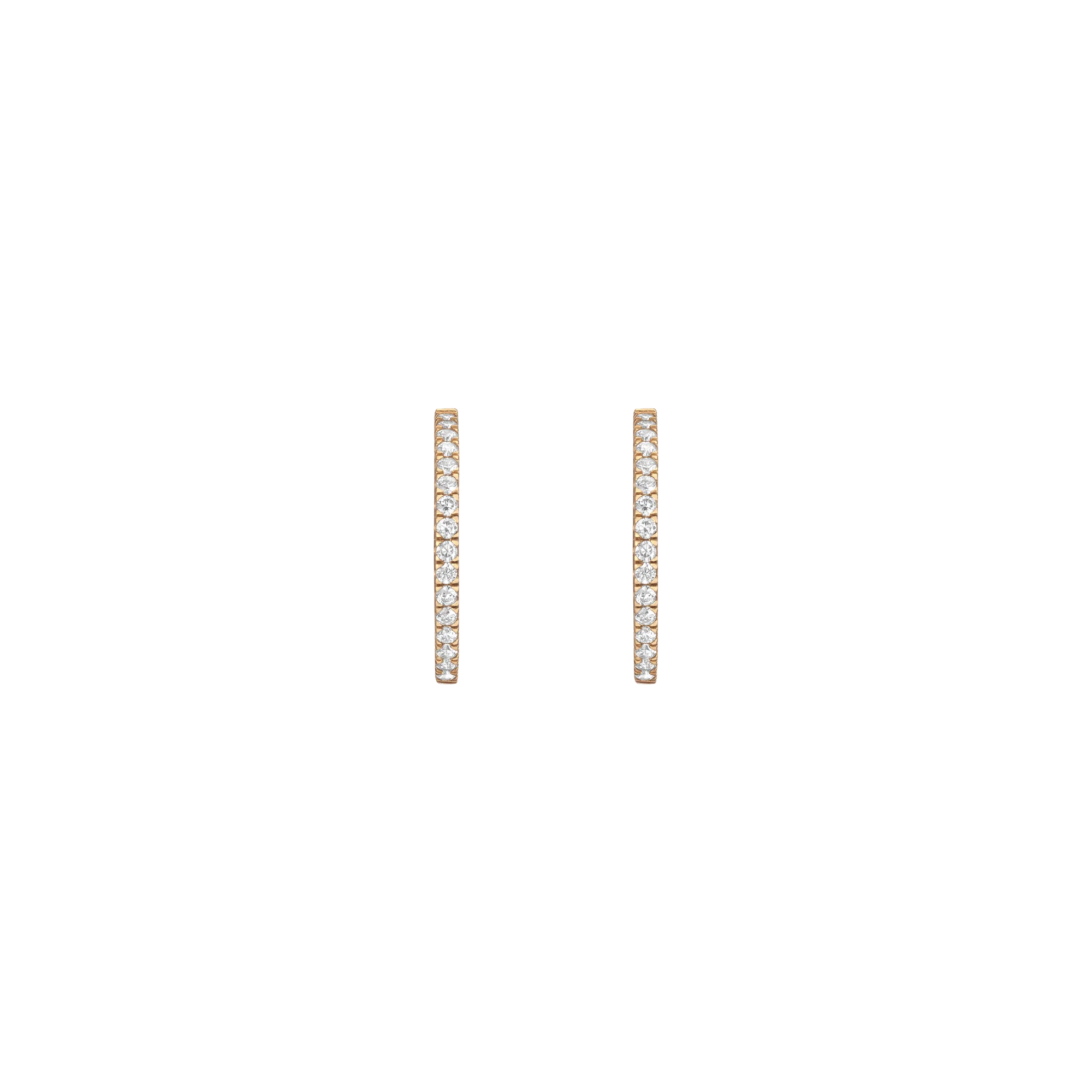 Lab Grown Diamond Hoop Earrings - Image 4