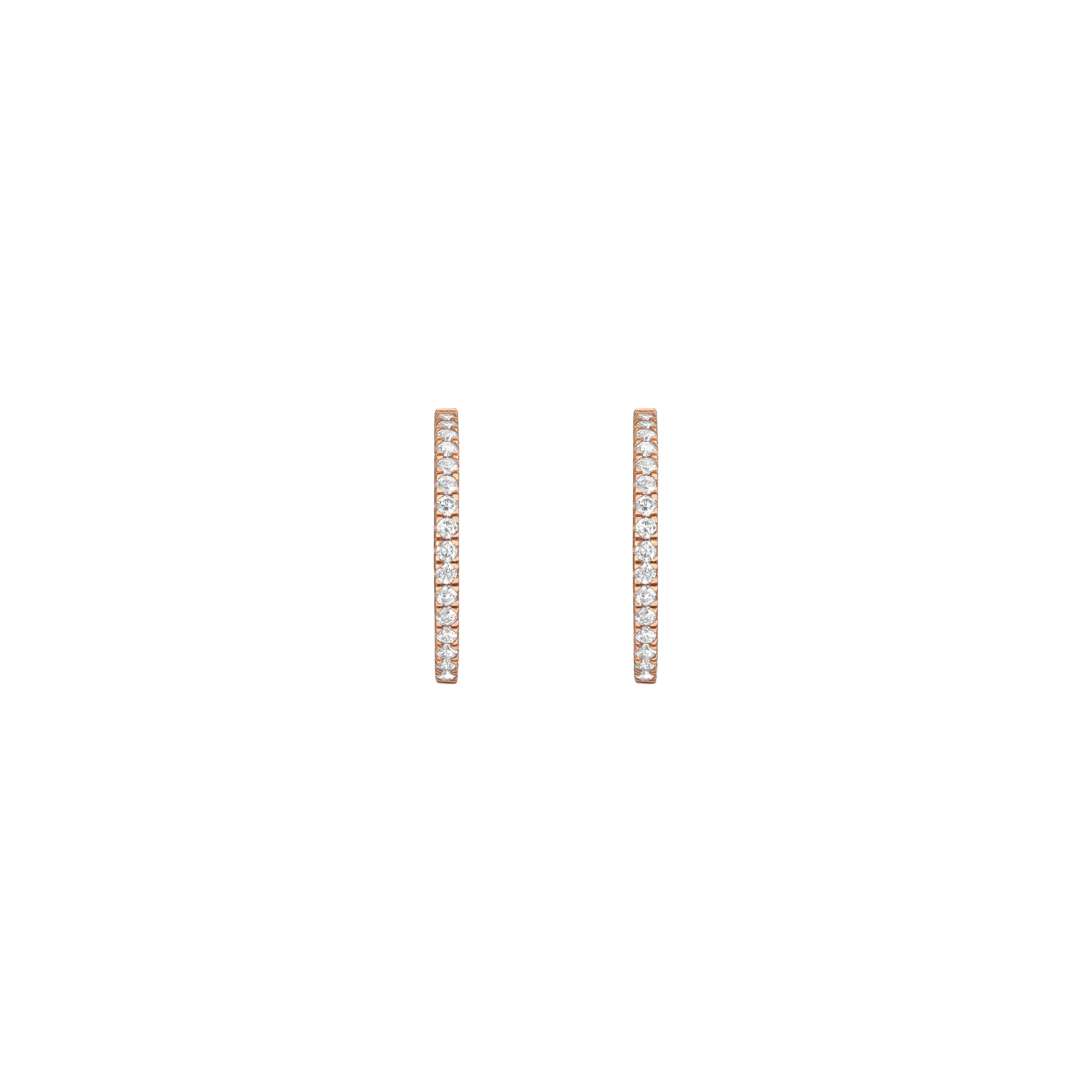 Lab Grown Diamond Hoop Earrings - Image 5