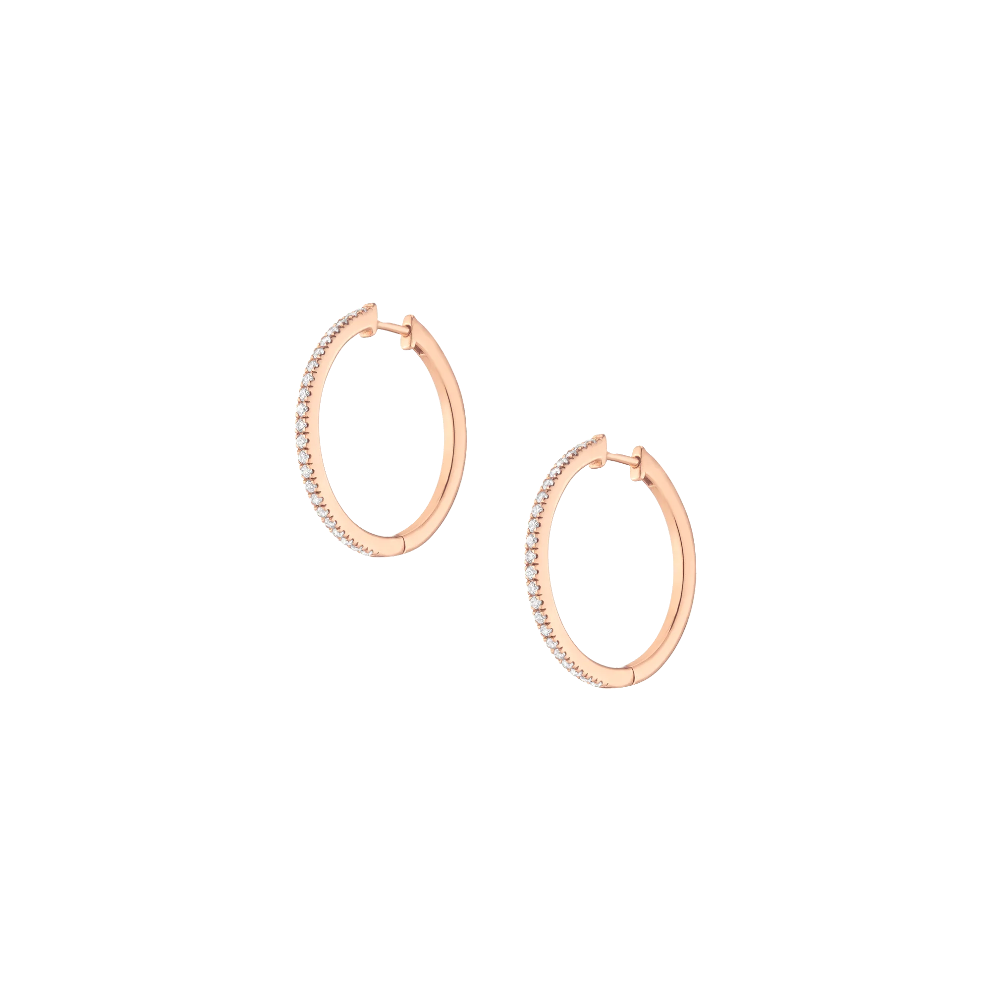 Lab Grown Diamond Hoop Earrings - Image 8