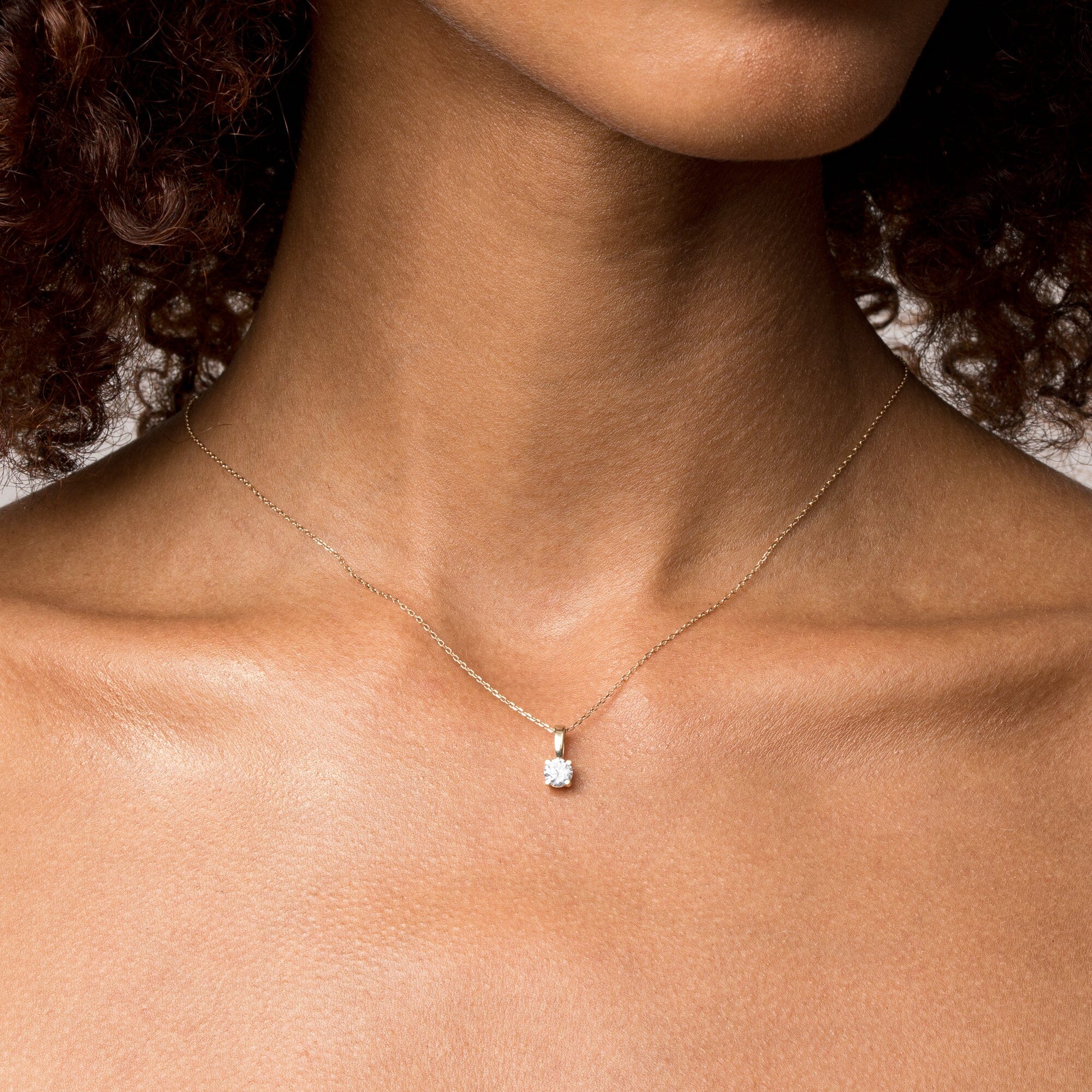 Lab Grown Diamond Solitaire Pendant - Image 28